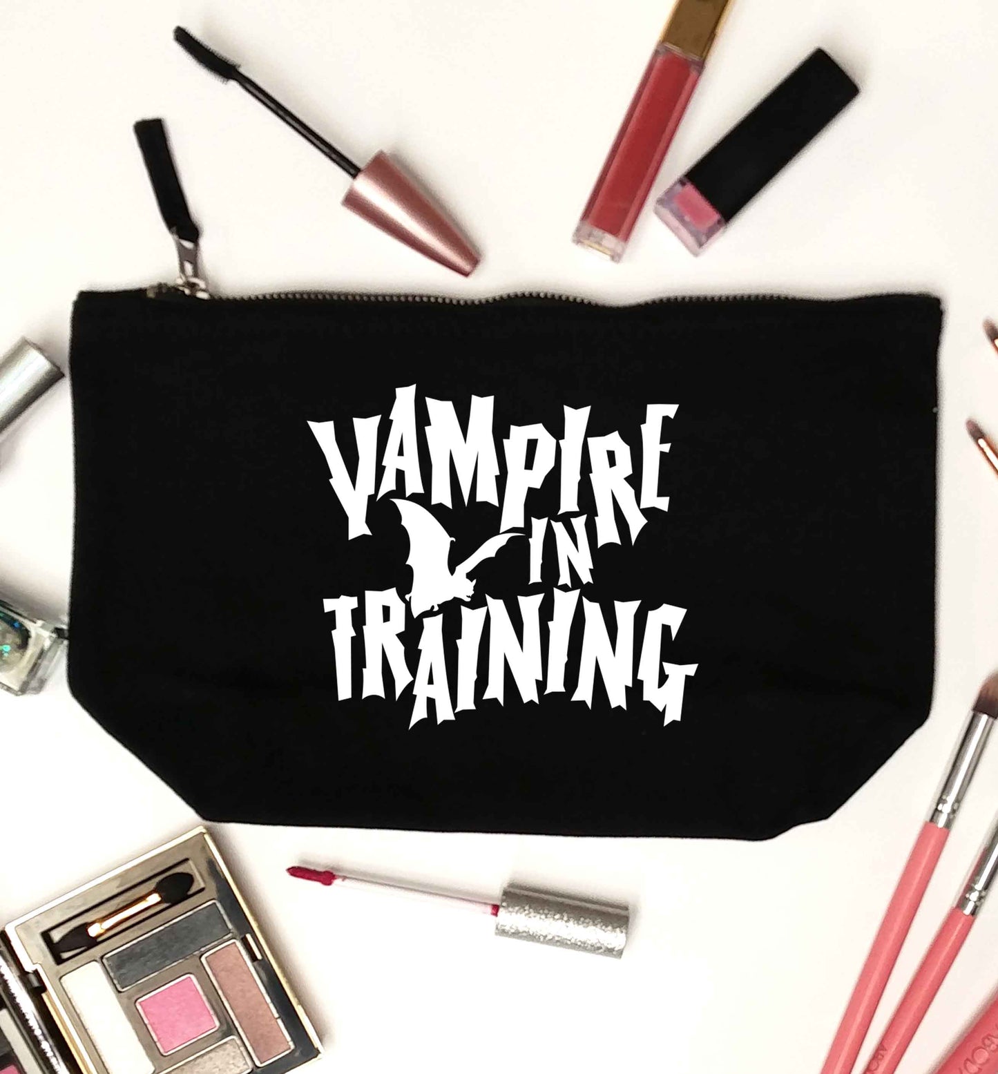 Vampire in training black makeup bag