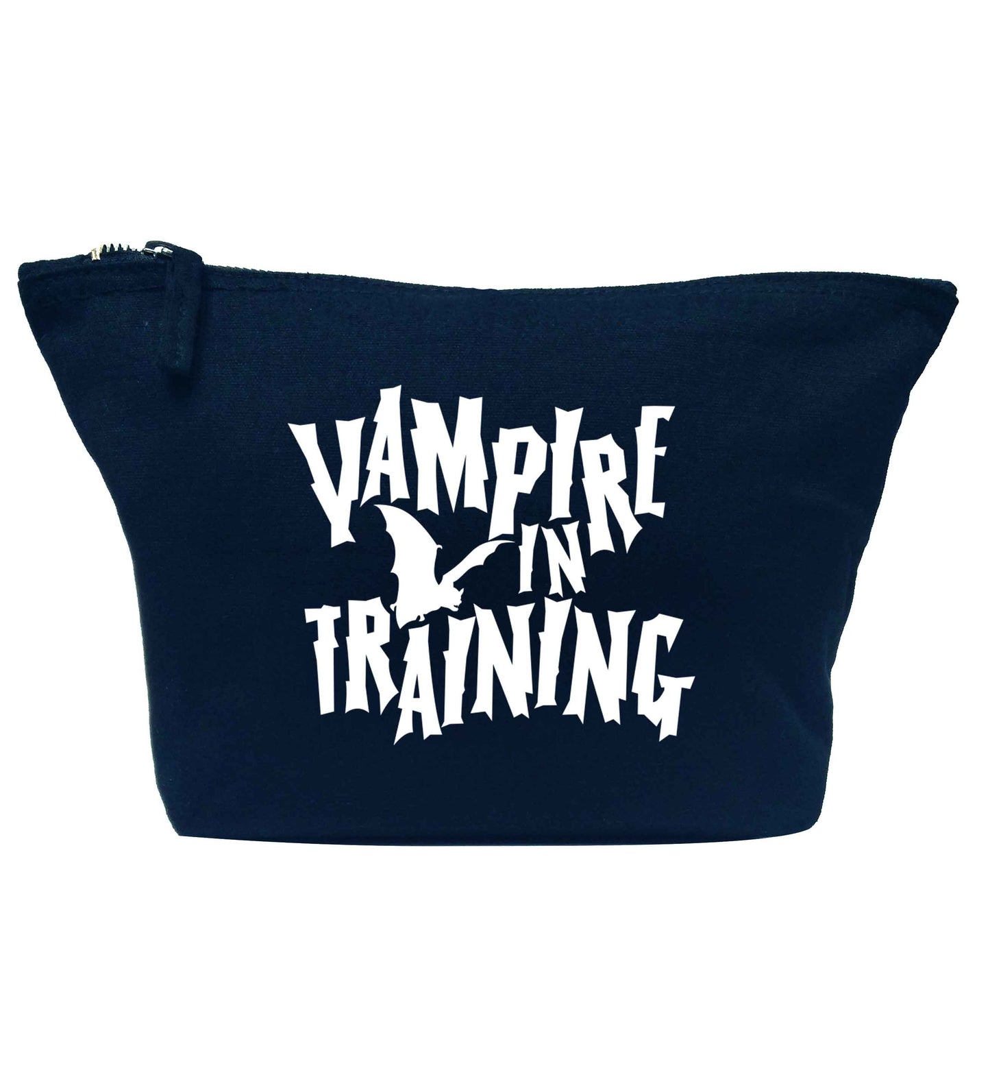 Vampire in training navy makeup bag