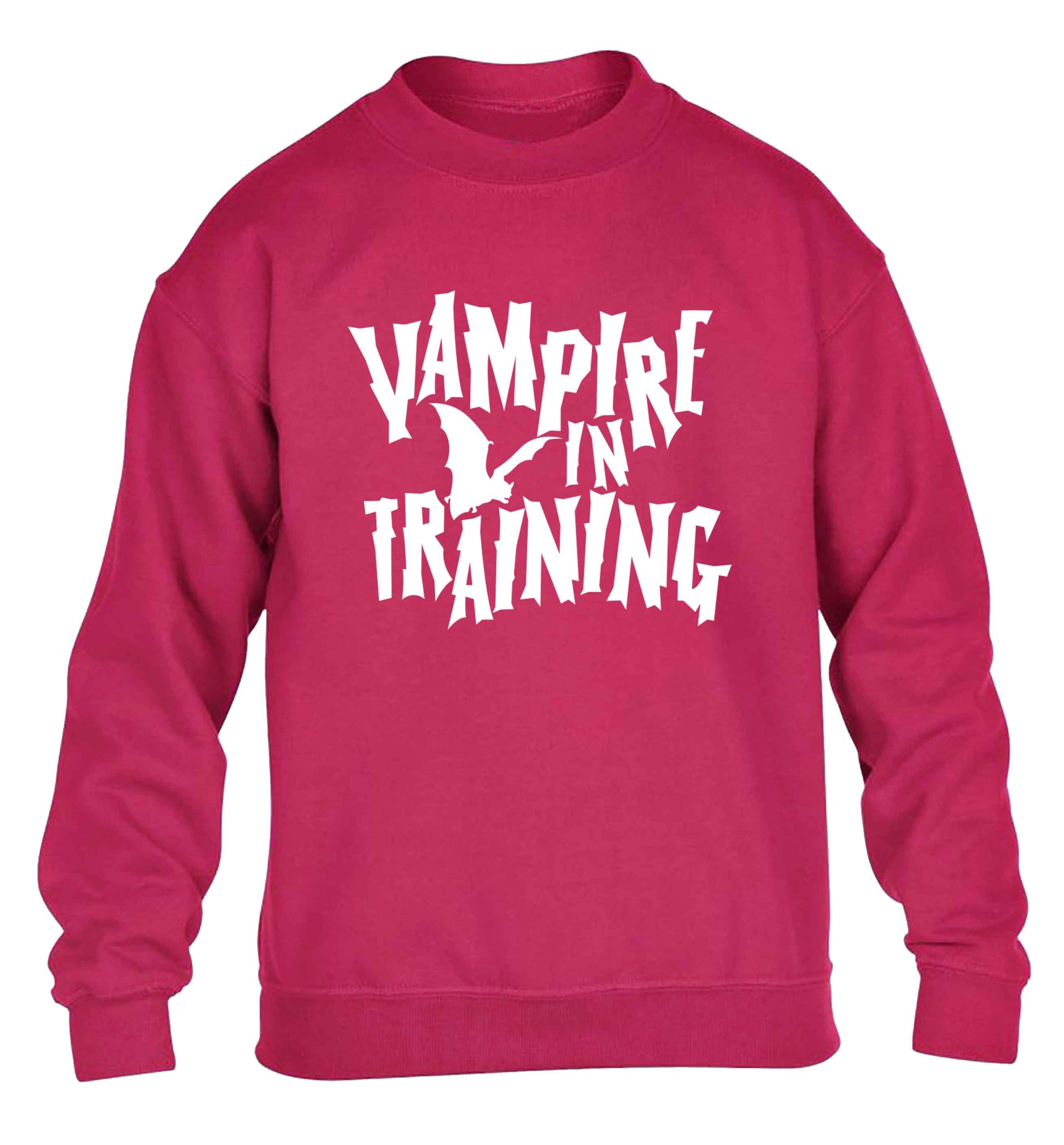 Vampire in training children's pink sweater 12-13 Years