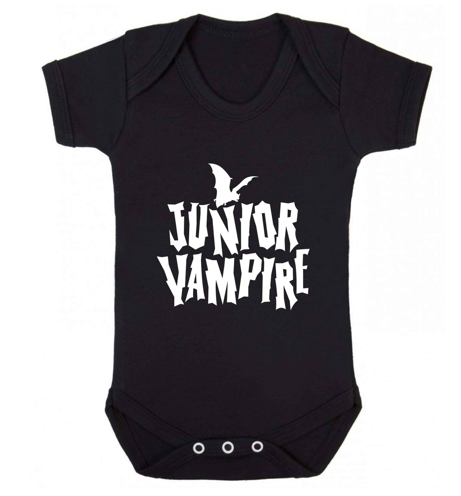 Junior vampire baby vest black 18-24 months
