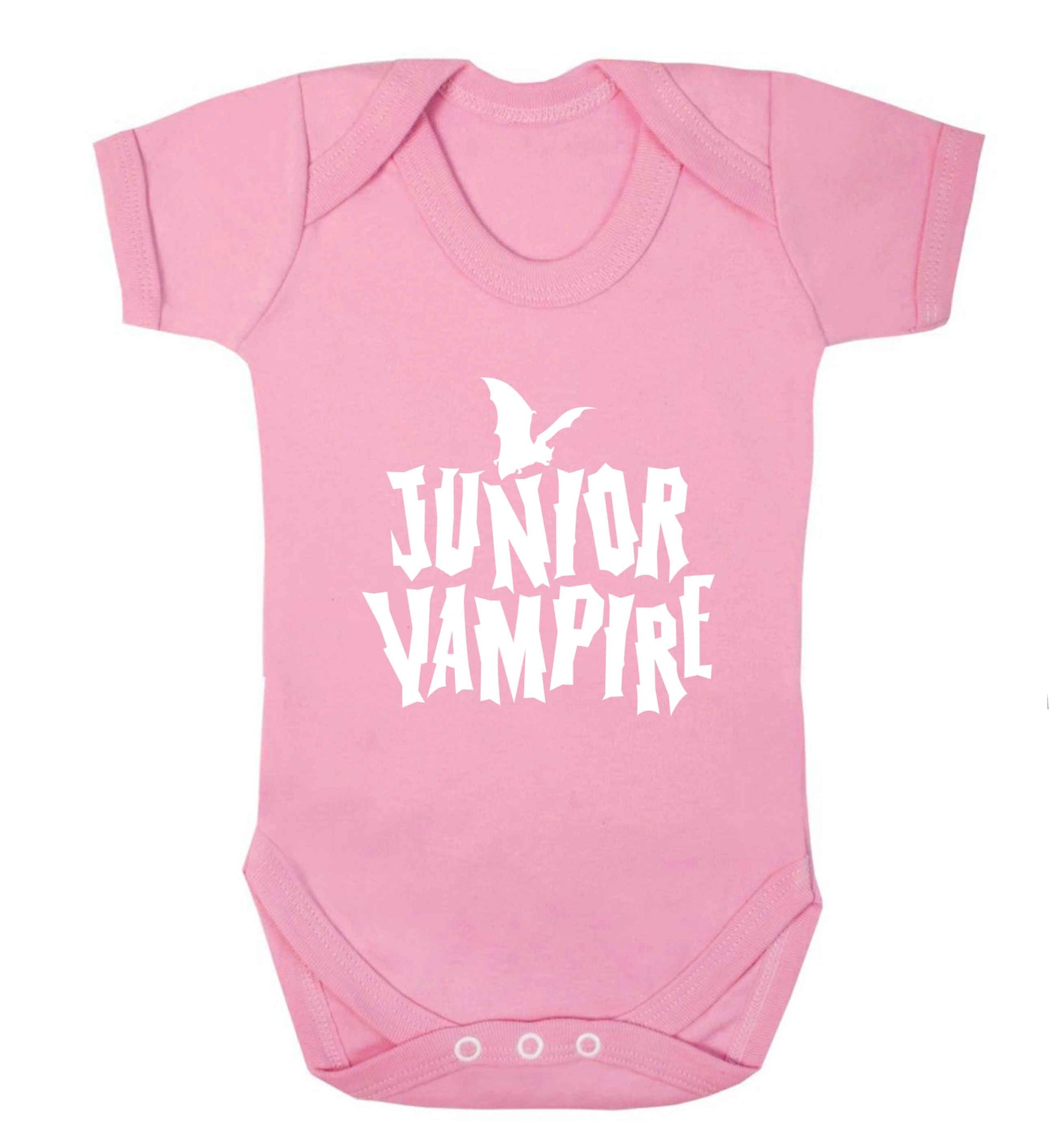 Junior vampire baby vest pale pink 18-24 months