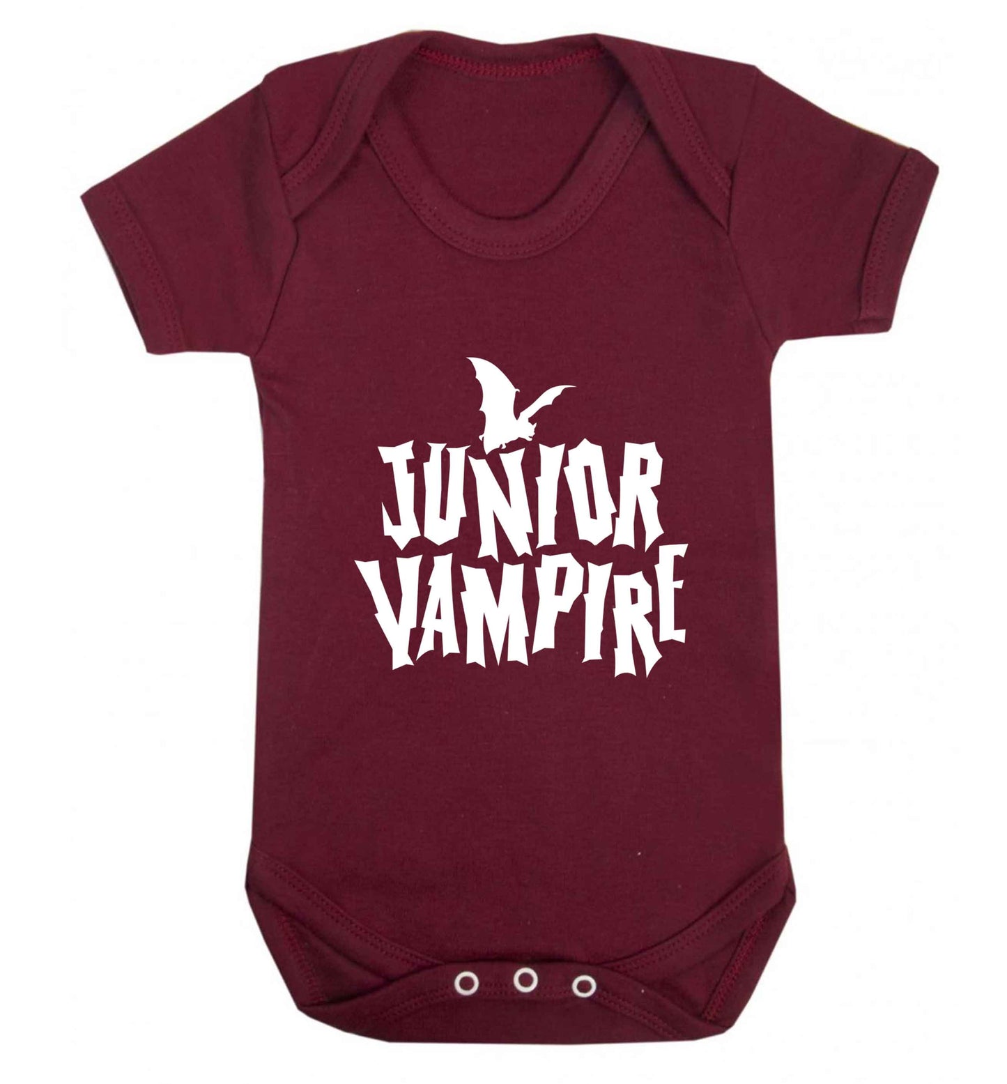 Junior vampire baby vest maroon 18-24 months