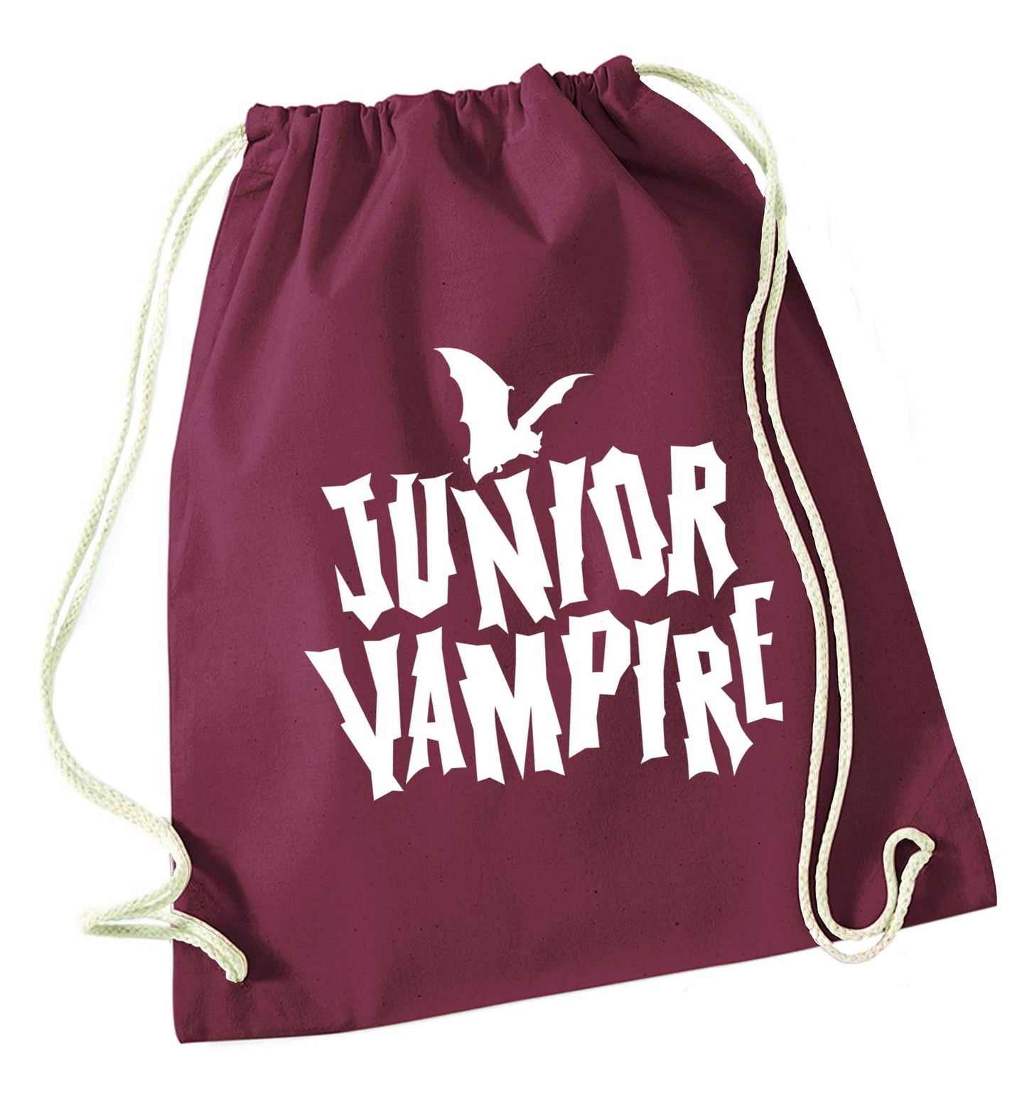 Junior vampire maroon drawstring bag