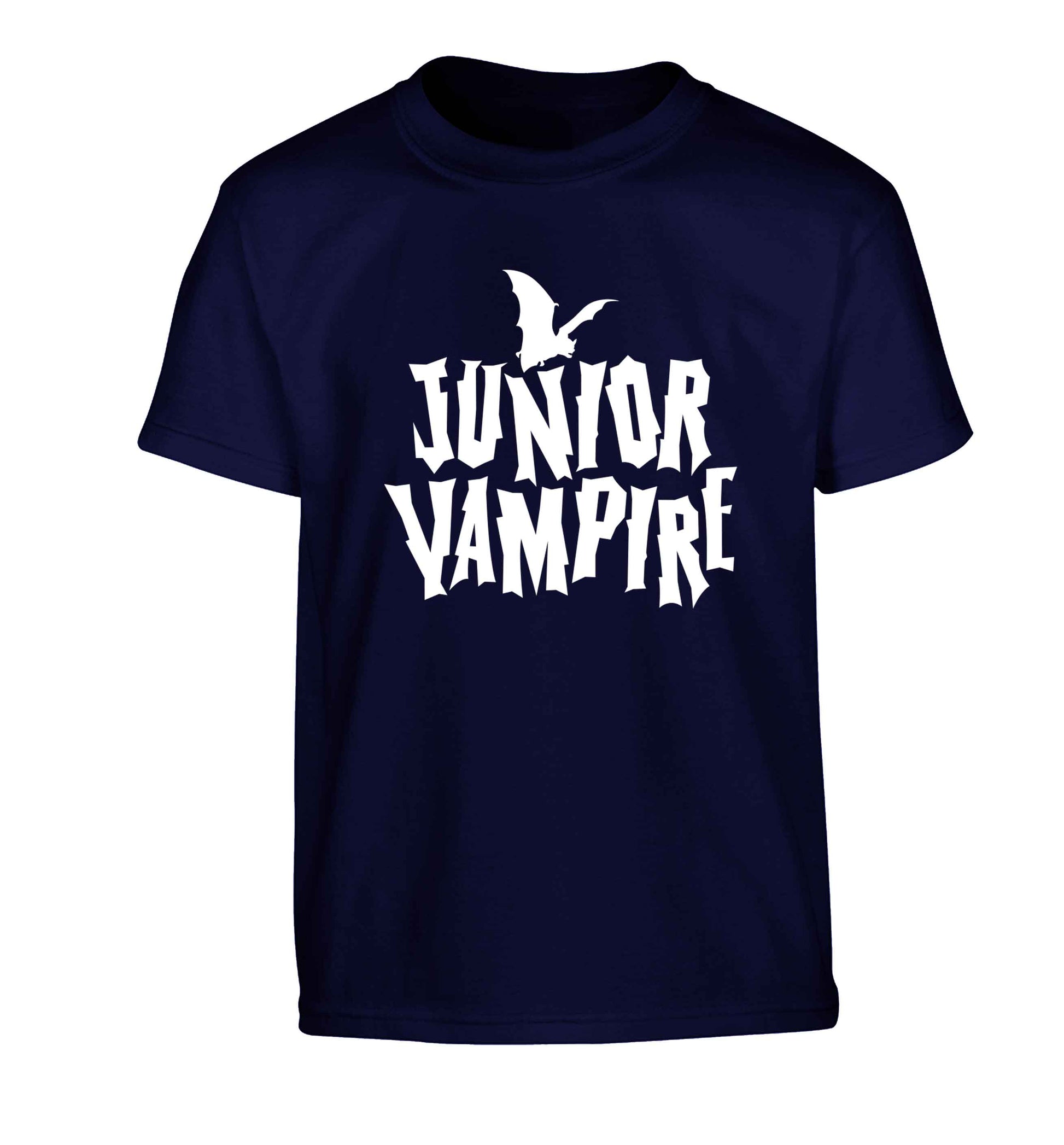 Junior vampire Children's navy Tshirt 12-13 Years