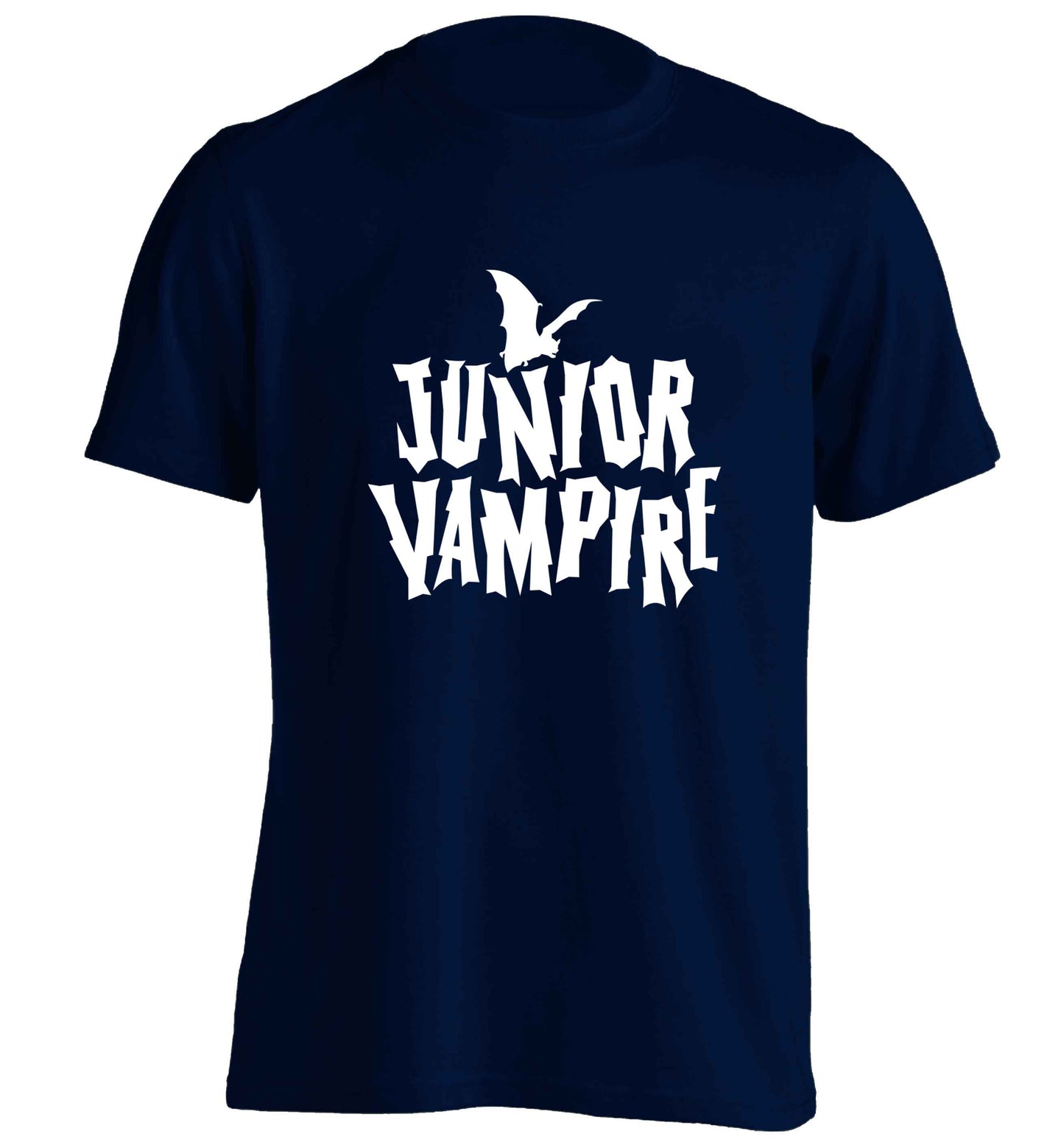 Junior vampire adults unisex navy Tshirt 2XL