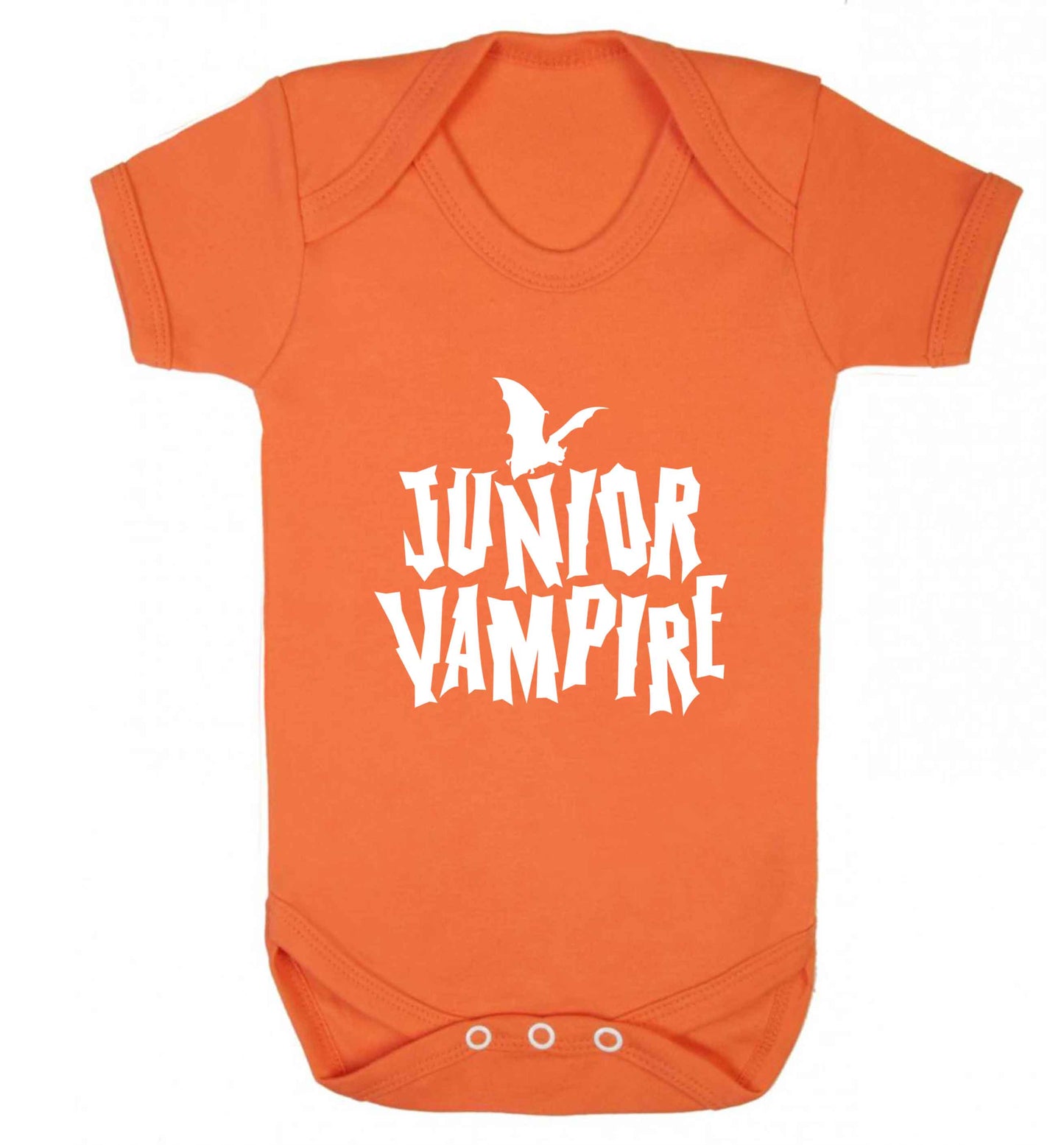 Junior vampire baby vest orange 18-24 months