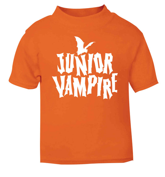 Junior vampire orange baby toddler Tshirt 2 Years