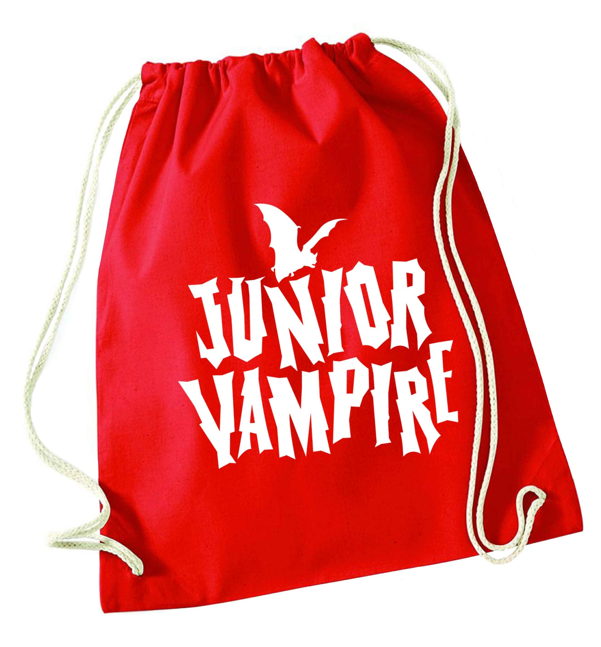 Junior vampire red drawstring bag 