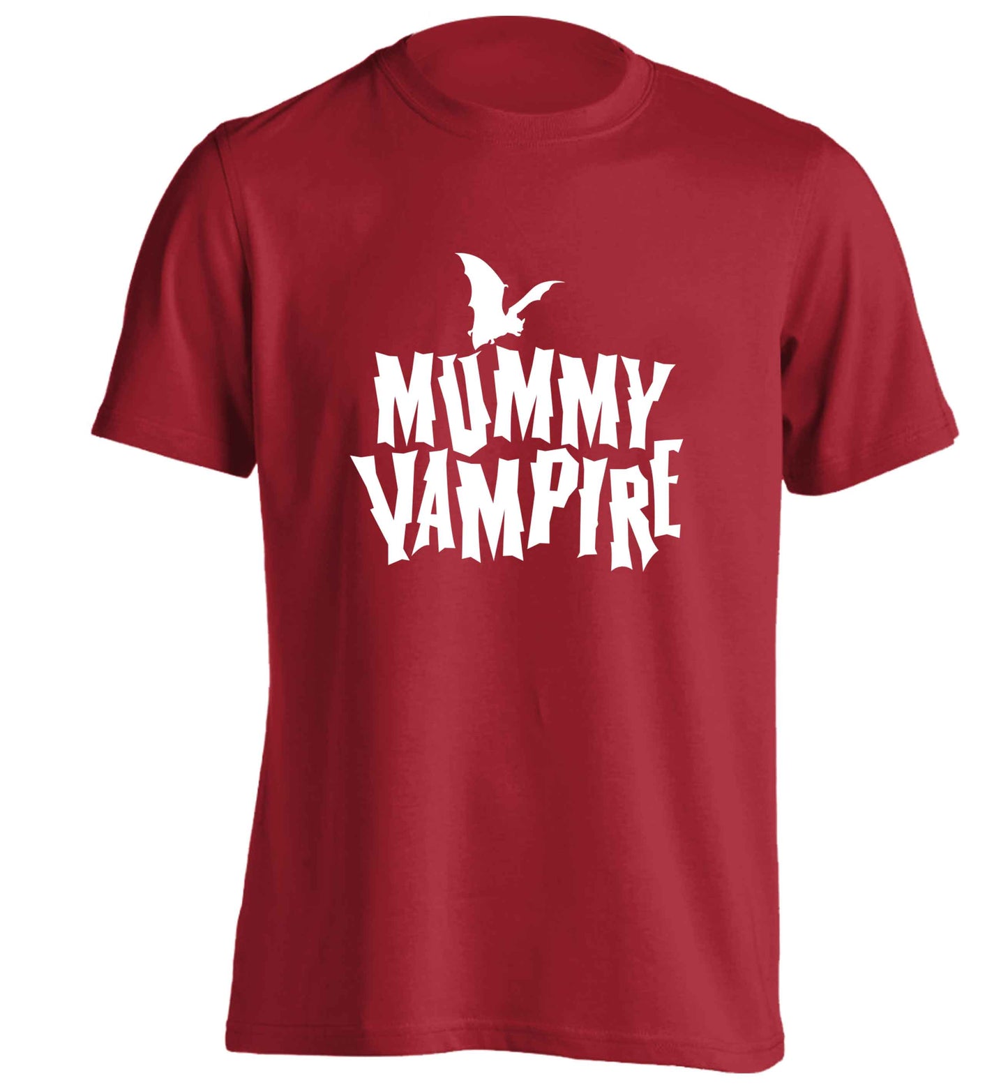 Mummy vampire adults unisex red Tshirt 2XL