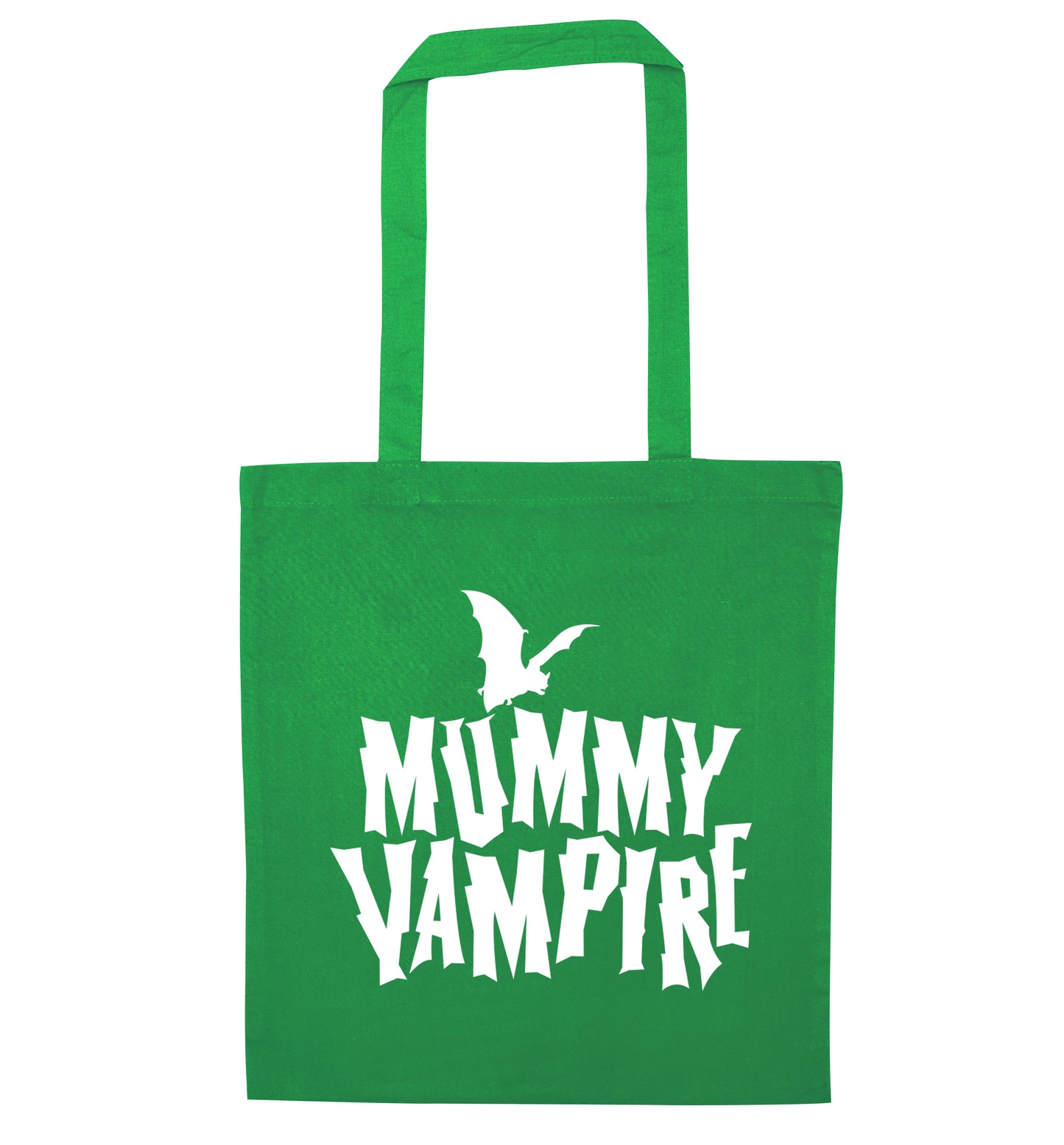 Mummy vampire green tote bag