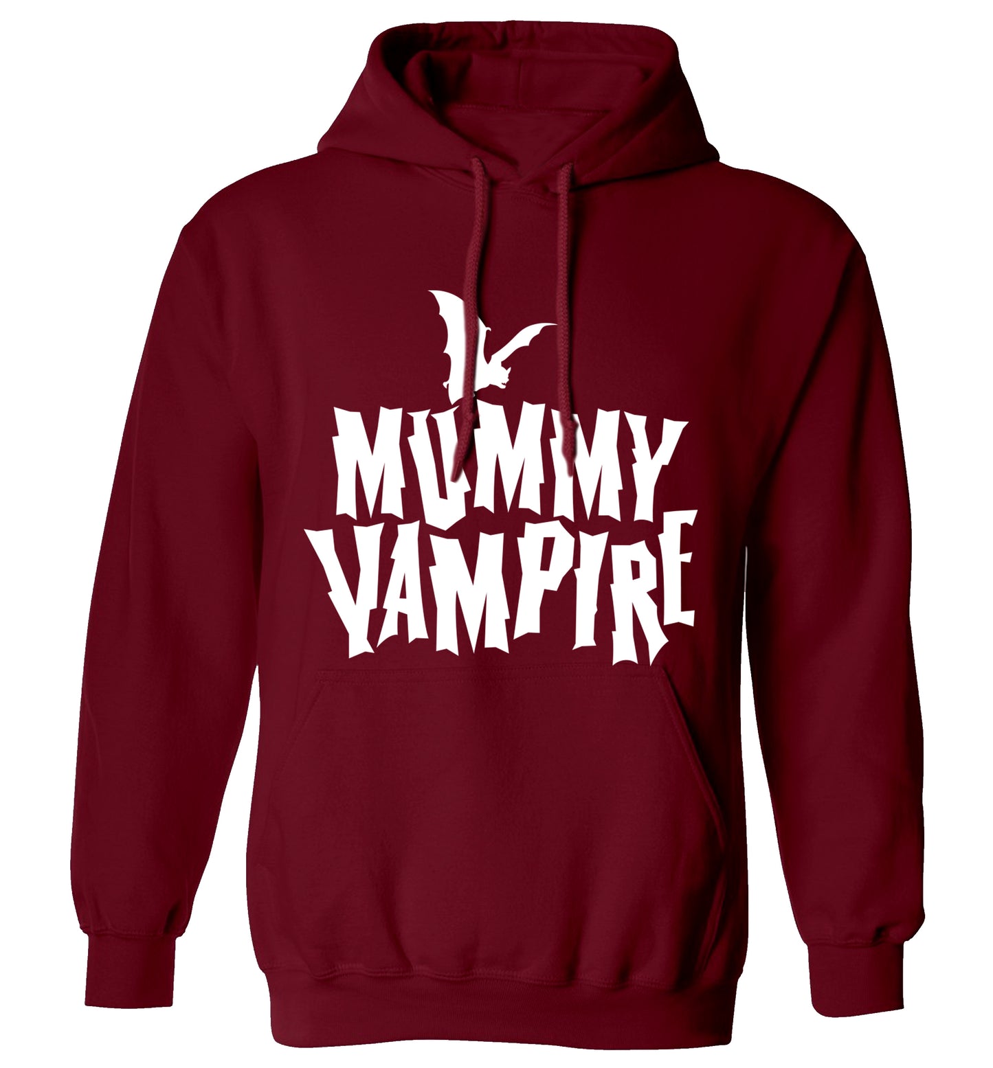 Mummy vampire adults unisex maroon hoodie 2XL