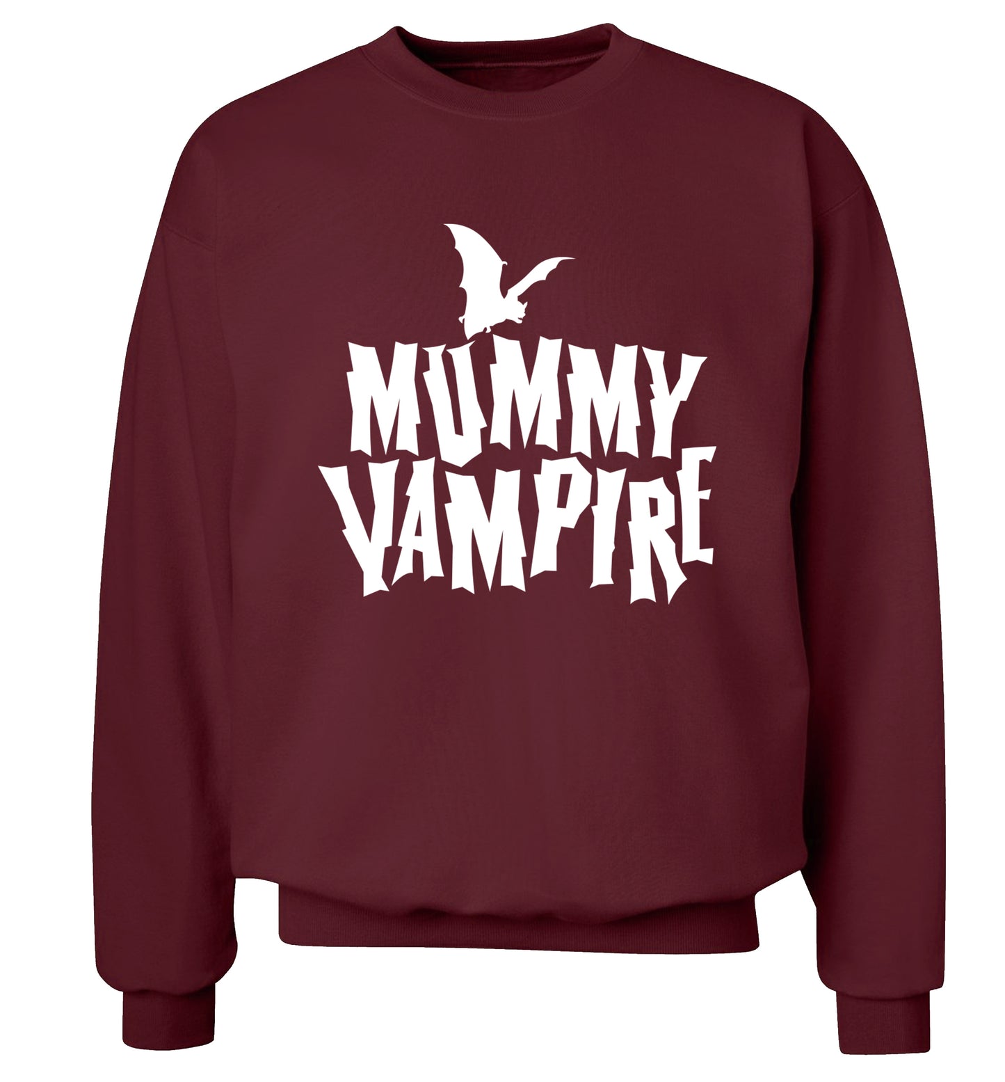 Mummy vampire adult's unisex maroon sweater 2XL