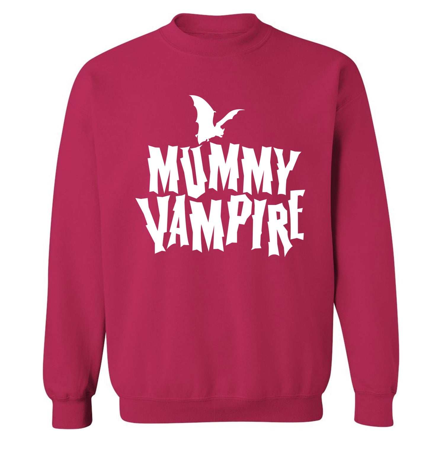 Mummy vampire adult's unisex pink sweater 2XL