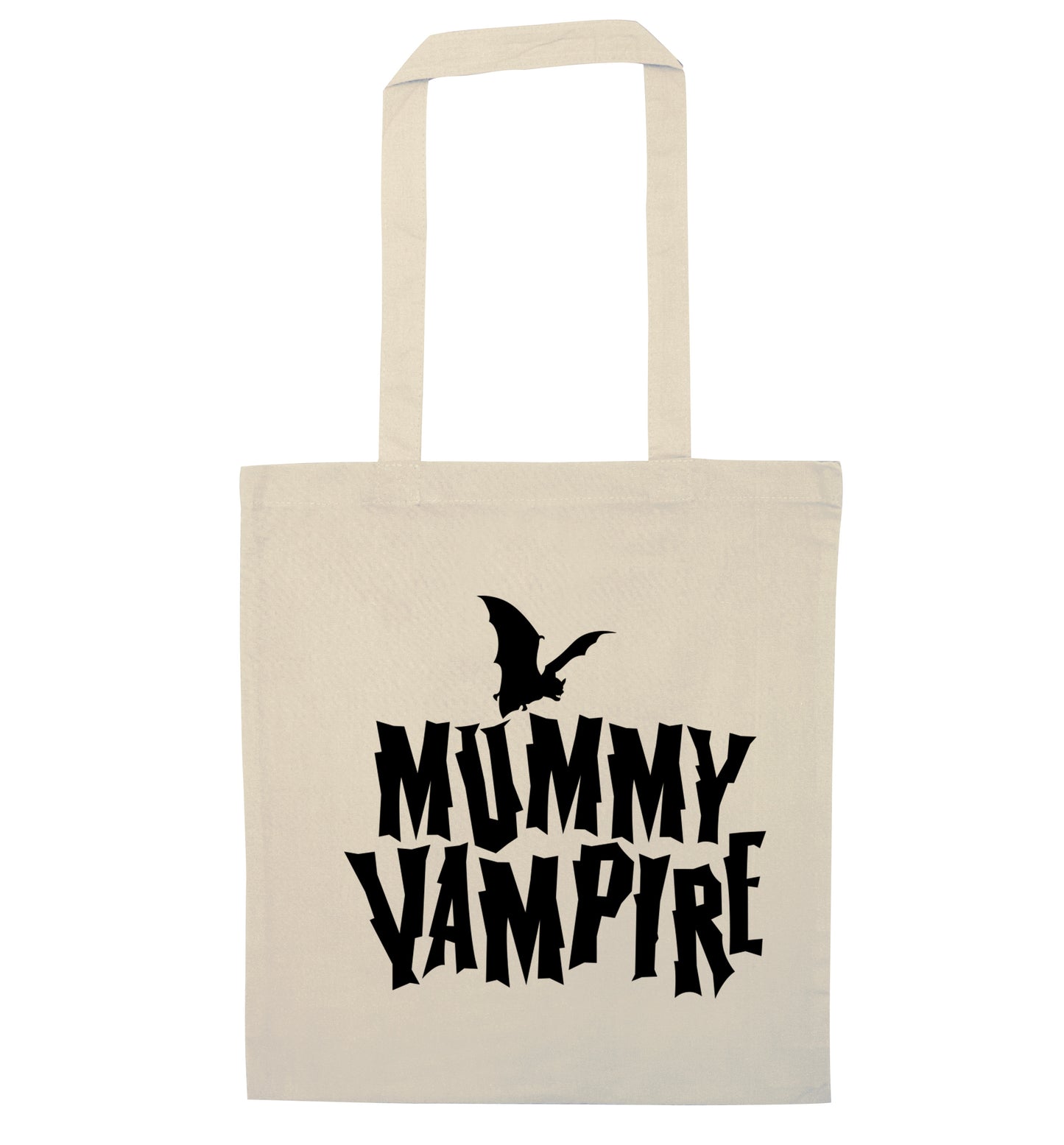 Mummy vampire natural tote bag