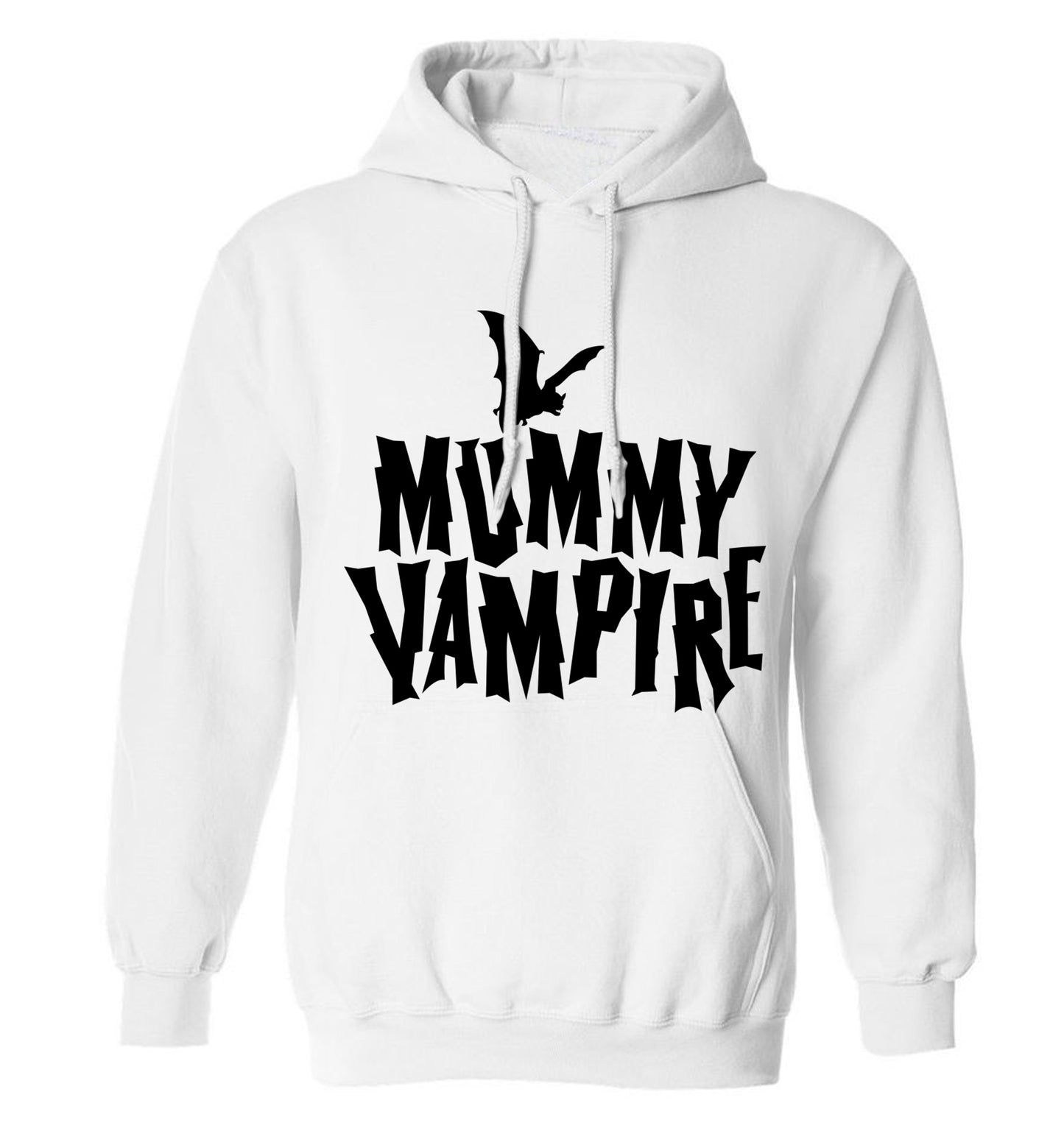 Mummy vampire adults unisex white hoodie 2XL