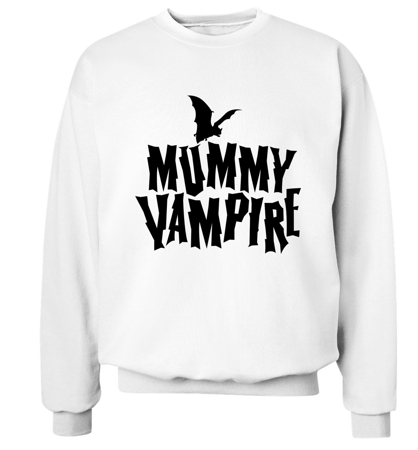 Mummy vampire adult's unisex white sweater 2XL