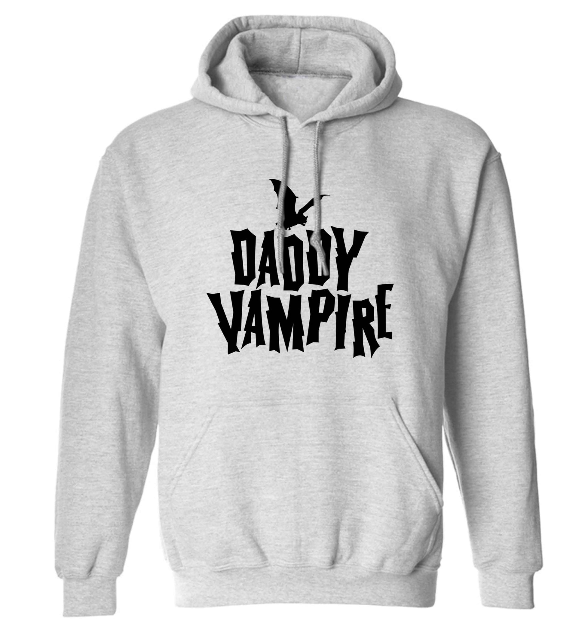 Daddy vampire adults unisex grey hoodie 2XL
