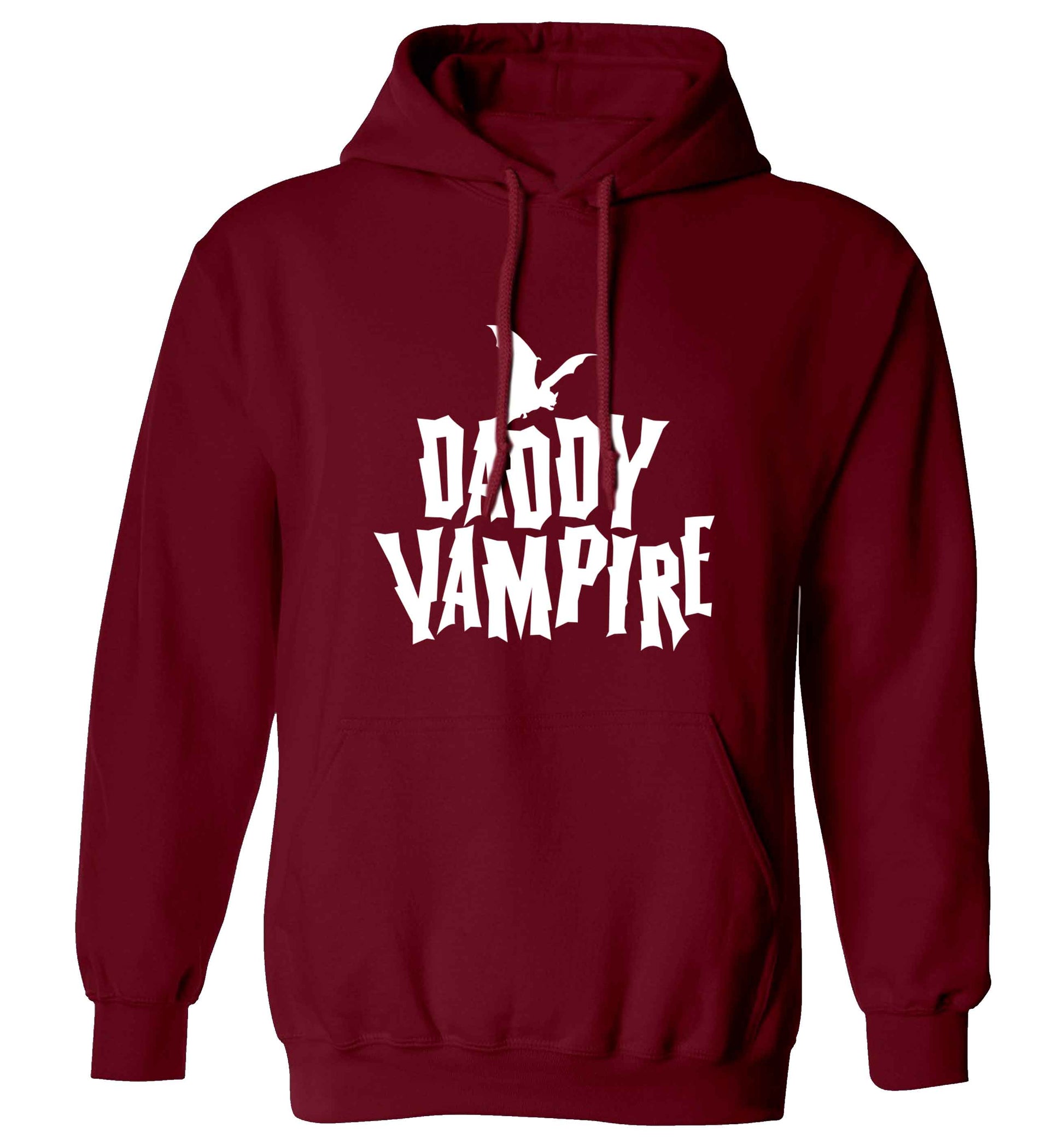 Daddy vampire adults unisex maroon hoodie 2XL