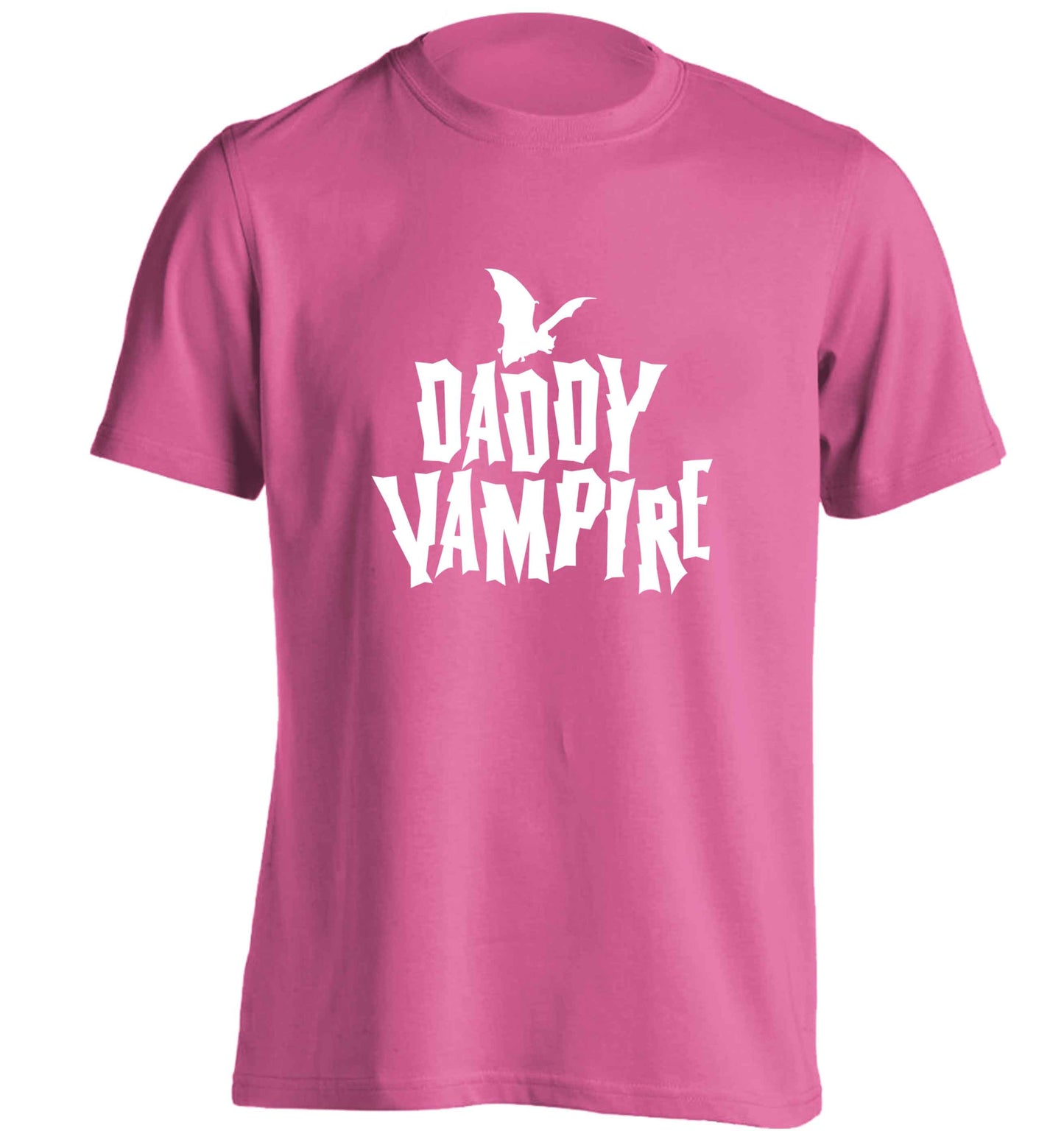 Daddy vampire adults unisex pink Tshirt 2XL