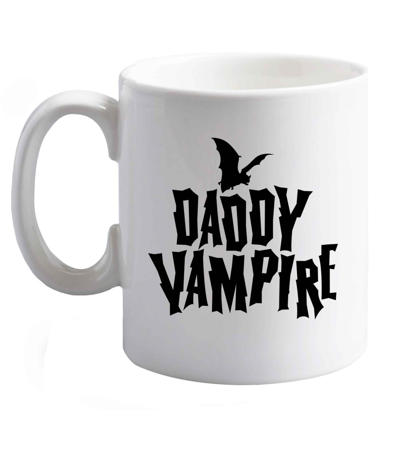 10 oz Favourite Type Pan Pancake ceramic mug right handed