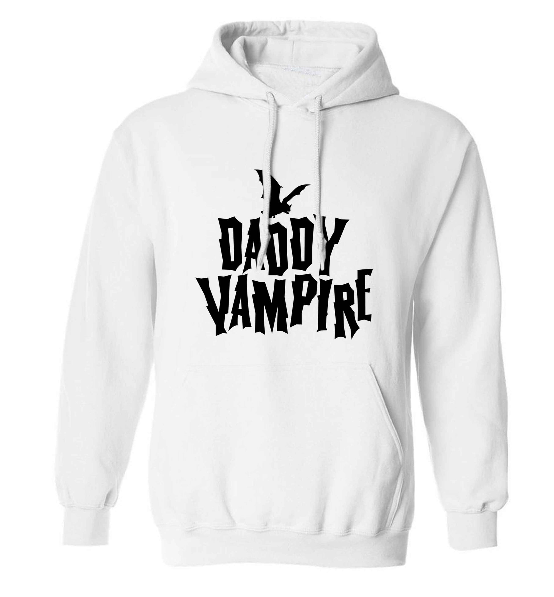 Daddy vampire adults unisex white hoodie 2XL