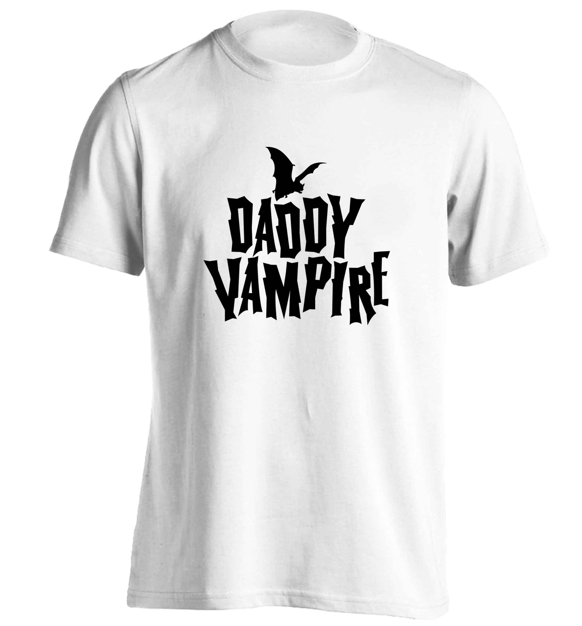 Daddy vampire adults unisex white Tshirt 2XL