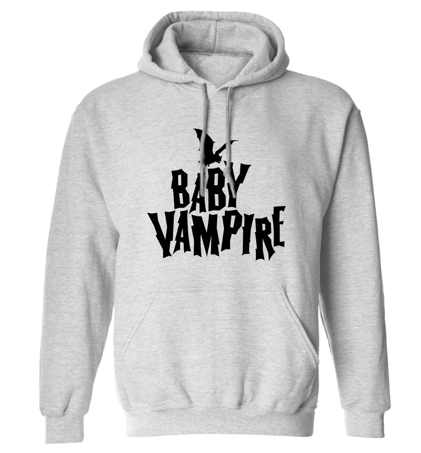Baby vampire adults unisex grey hoodie 2XL