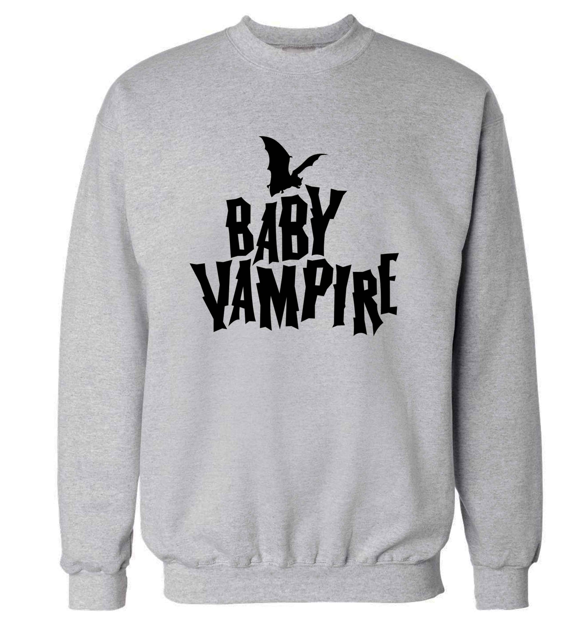 Baby vampire adult's unisex grey sweater 2XL