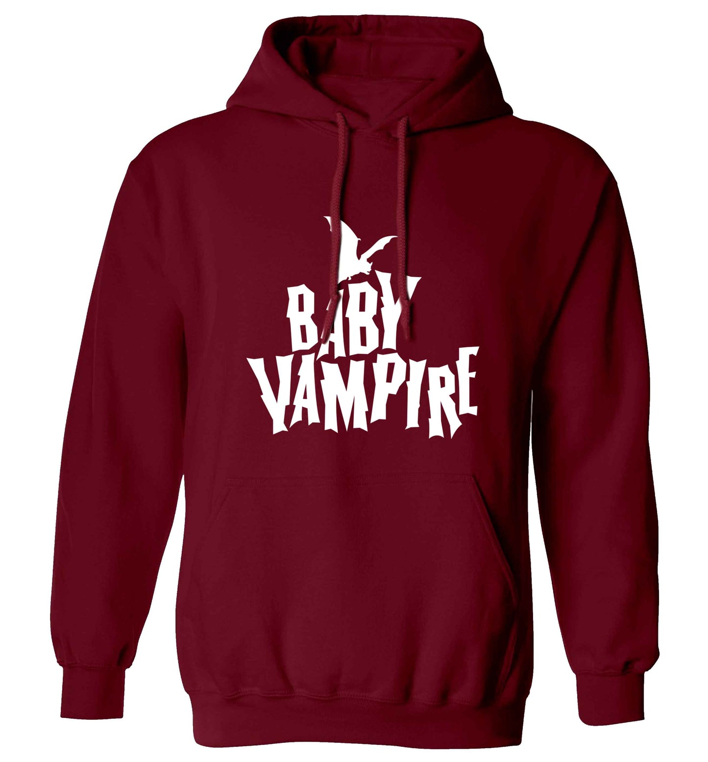 Baby vampire adults unisex maroon hoodie 2XL