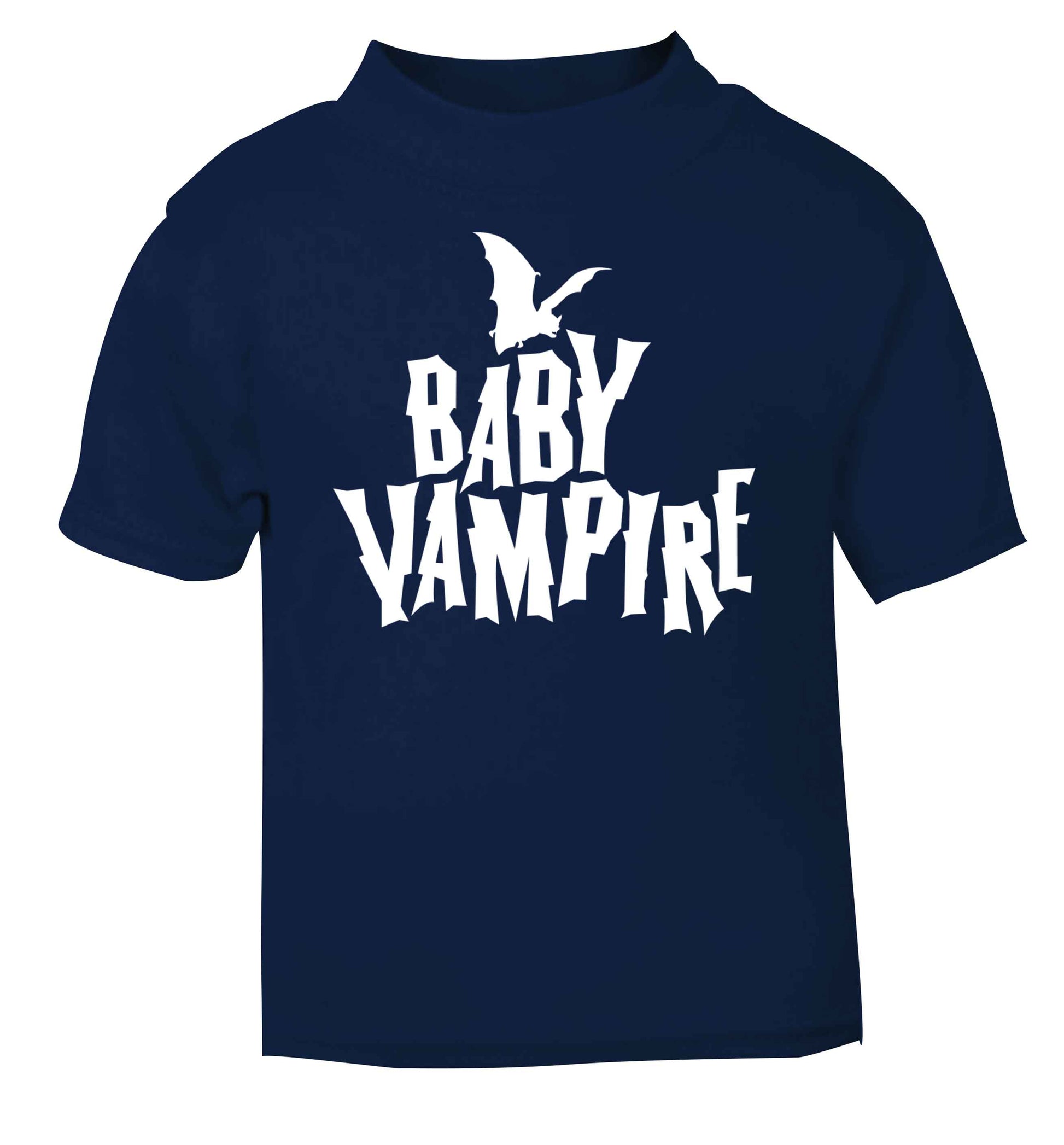 Baby vampire navy baby toddler Tshirt 2 Years
