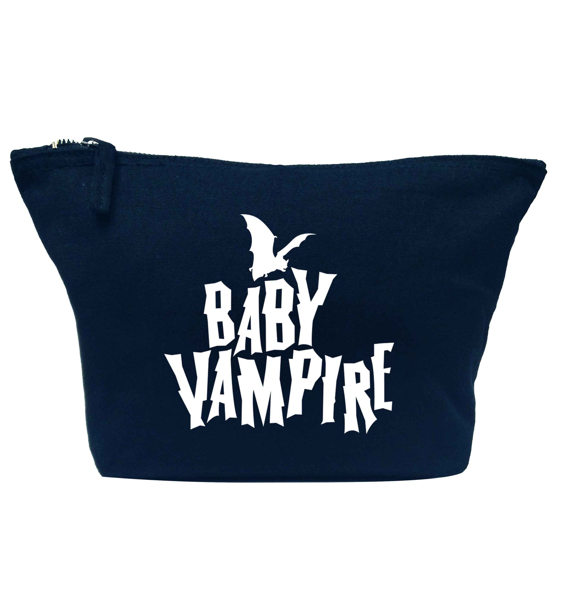 Baby vampire navy makeup bag