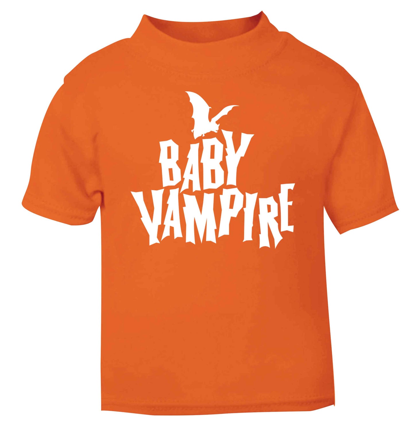Baby vampire orange baby toddler Tshirt 2 Years