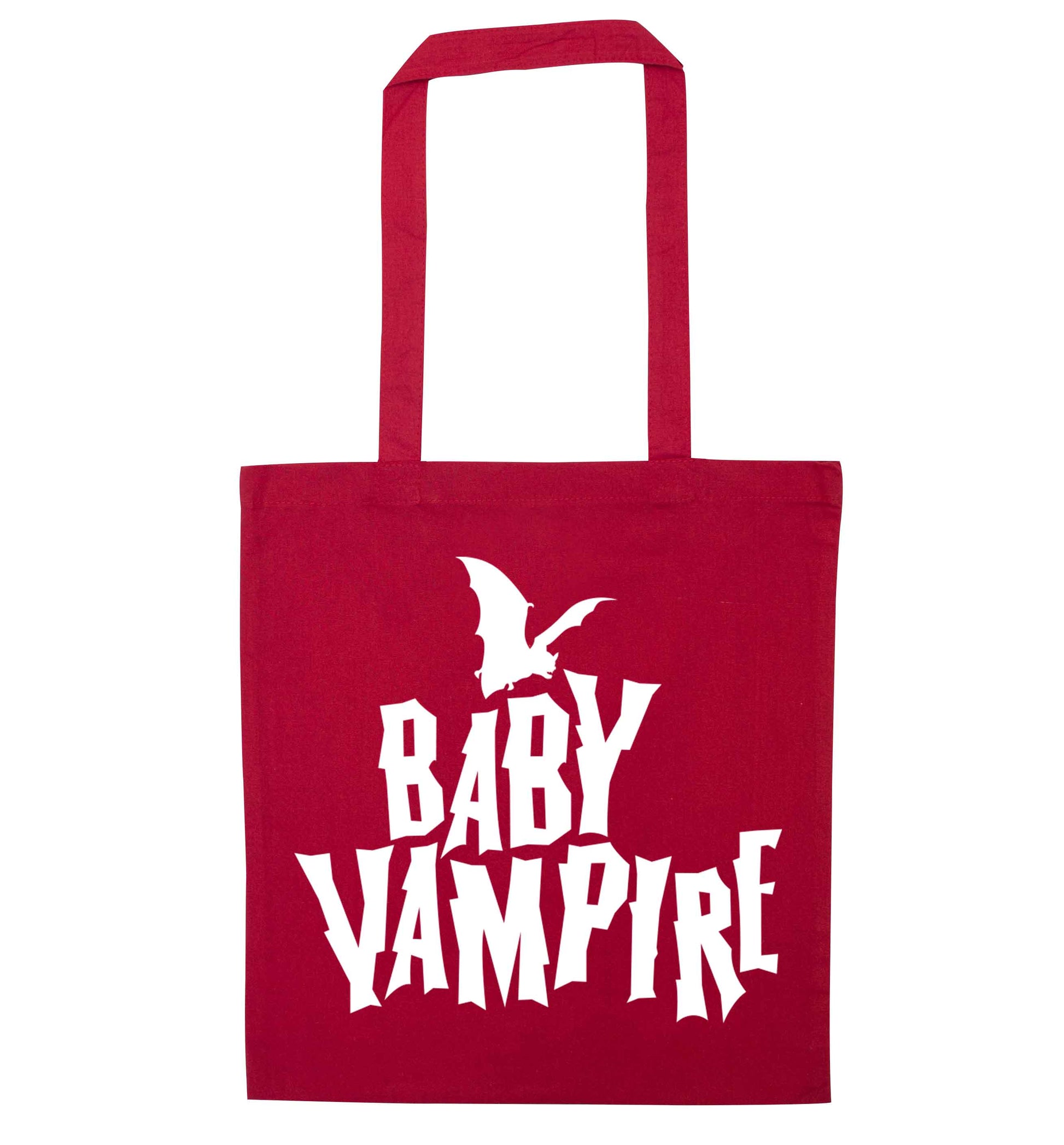 Baby vampire red tote bag