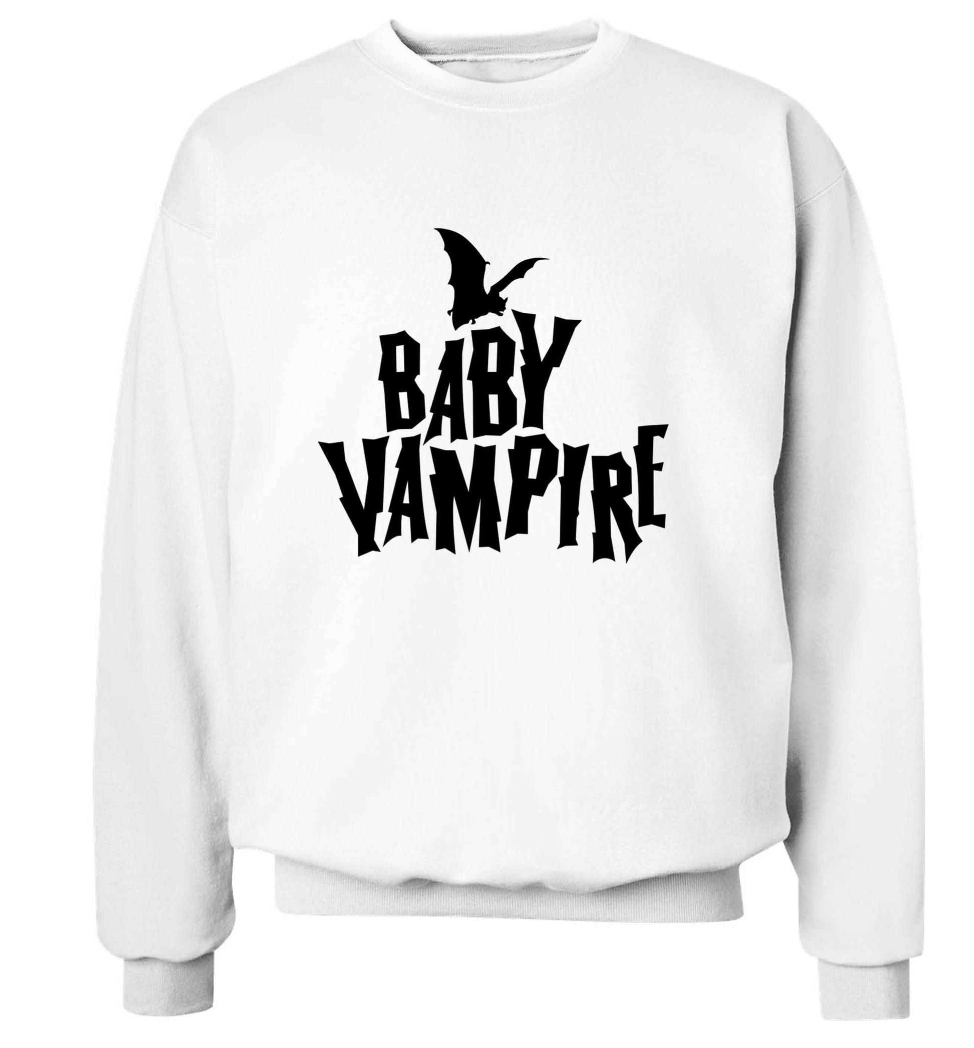 Baby vampire adult's unisex white sweater 2XL
