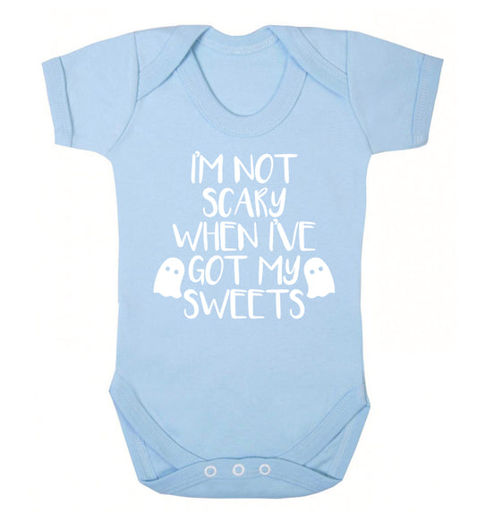 I'm not scary when I've got my sweets Baby Vest pale blue 18-24 months