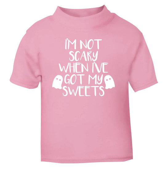 I'm not scary when I've got my sweets light pink Baby Toddler Tshirt 2 Years