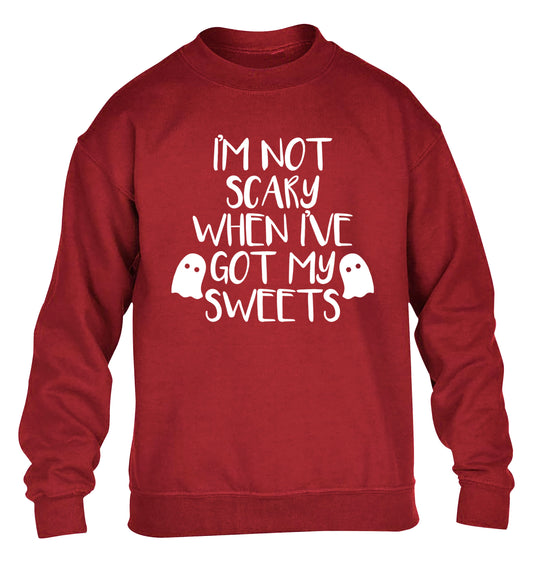 I'm not scary when I've got my sweets children's grey sweater 12-14 Years
