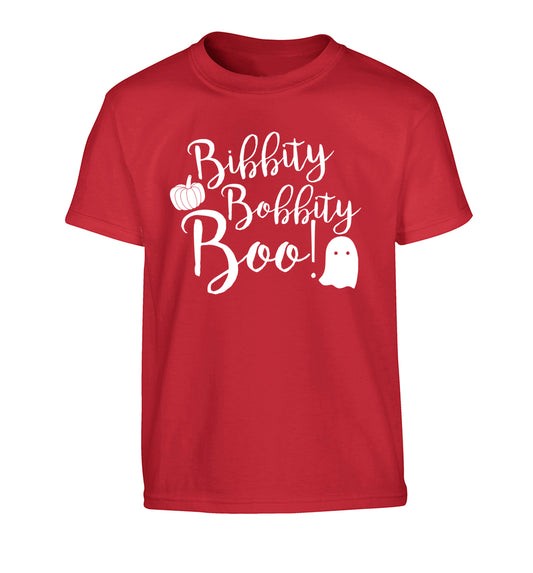 Bibbity bobbity boo! Children's red Tshirt 12-14 Years