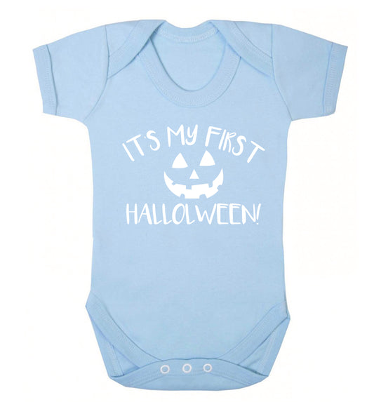 It's my first halloween Baby Vest pale blue 18-24 months