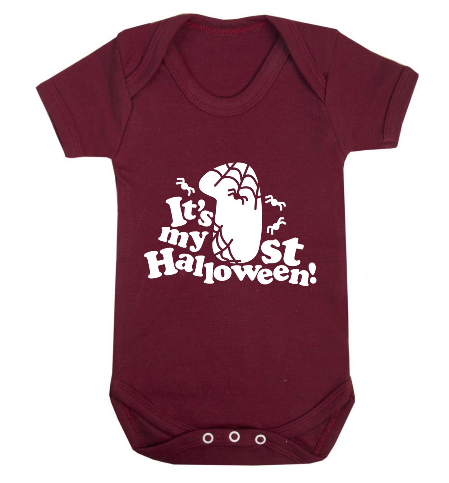 1st Halloween Baby Vest maroon 18-24 months
