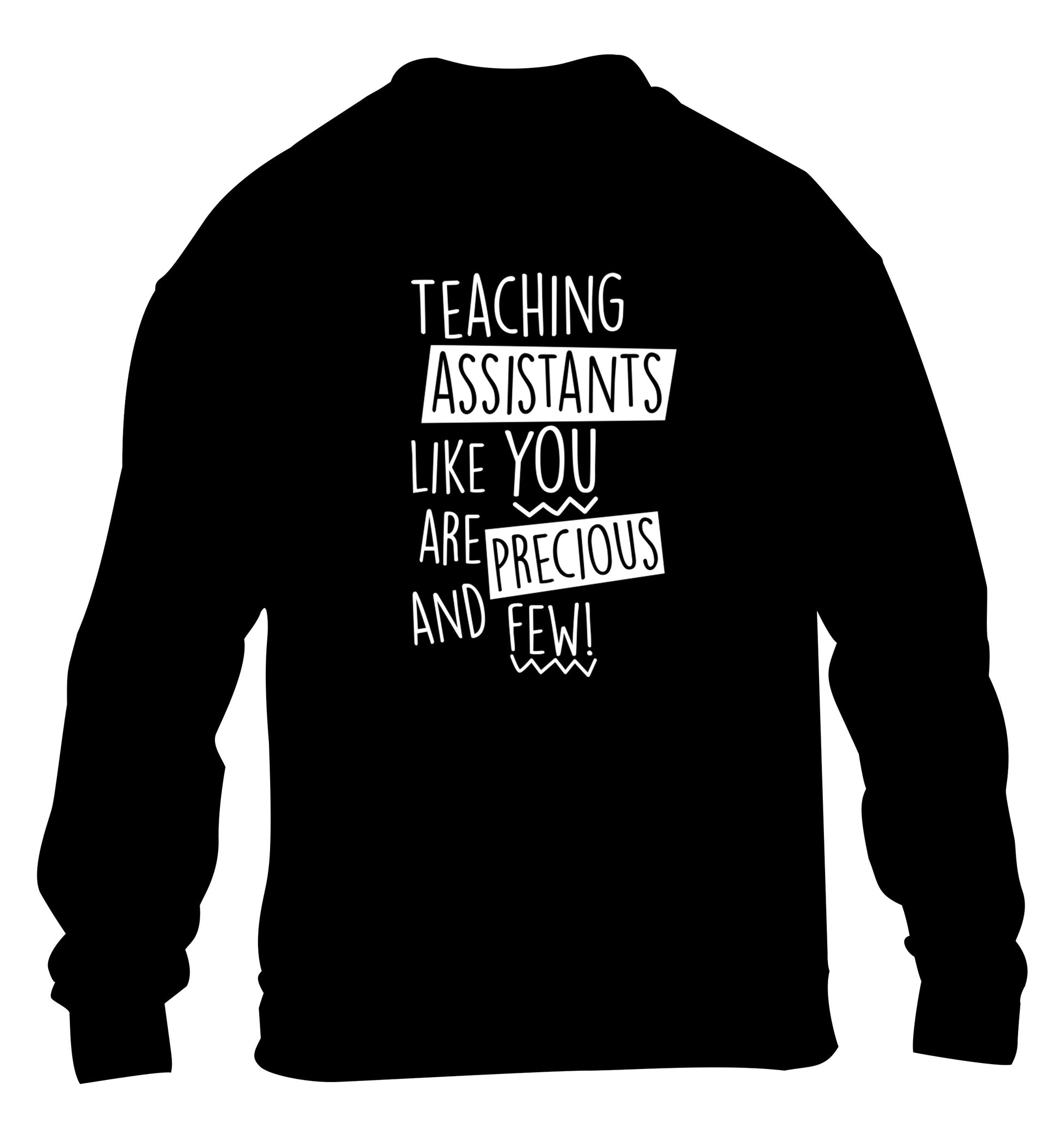 Teaching assistants like you are previous and few! children's black sweater 12-14 Years