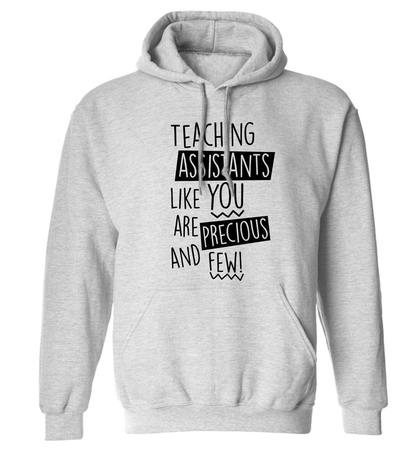 Teaching assistants like you are previous and few! adults unisex grey hoodie 2XL