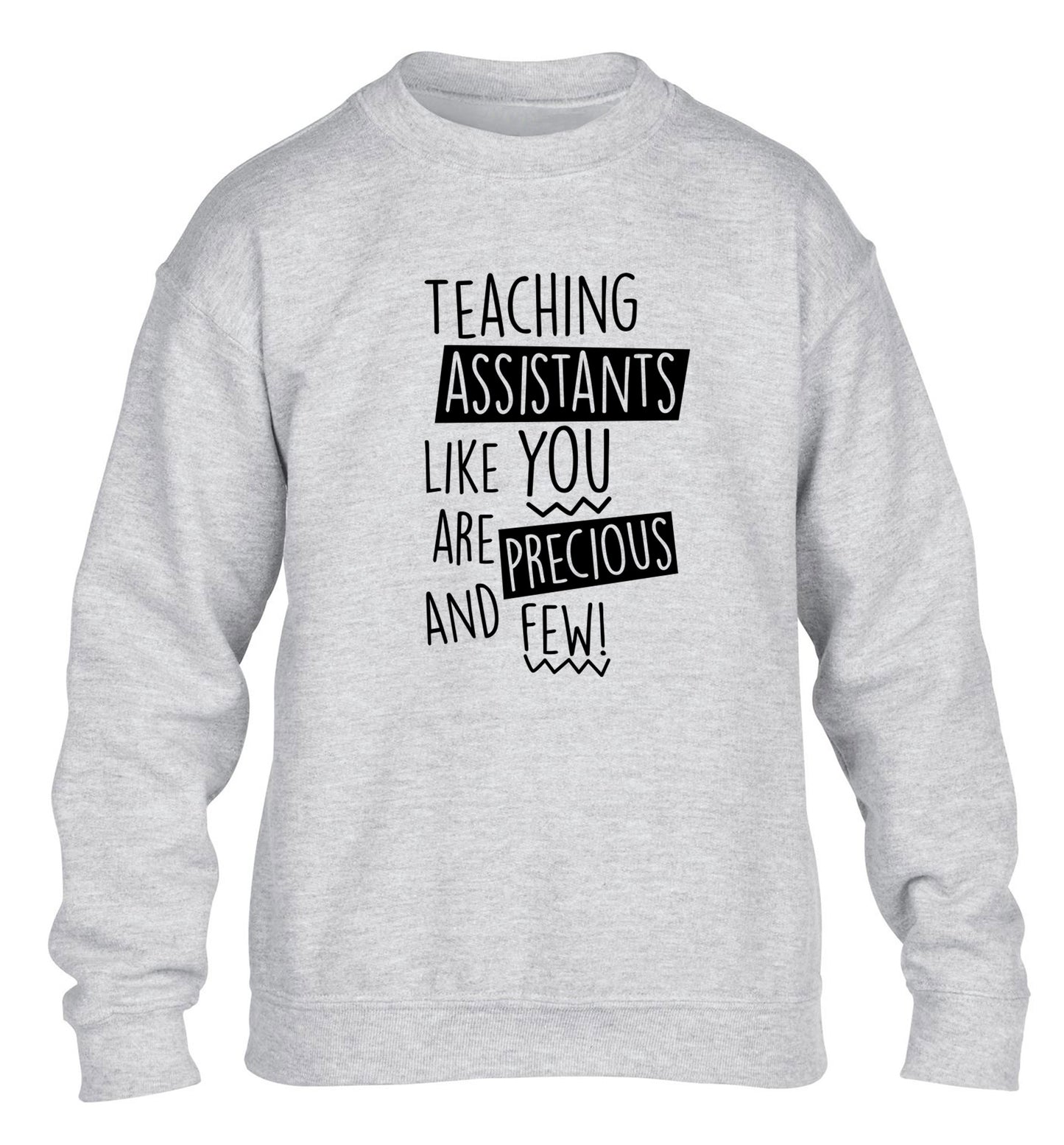 Teaching assistants like you are previous and few! children's grey sweater 12-14 Years