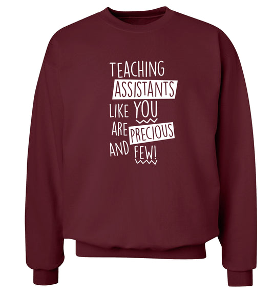 Teaching assistants like you are previous and few! Adult's unisex maroon Sweater 2XL