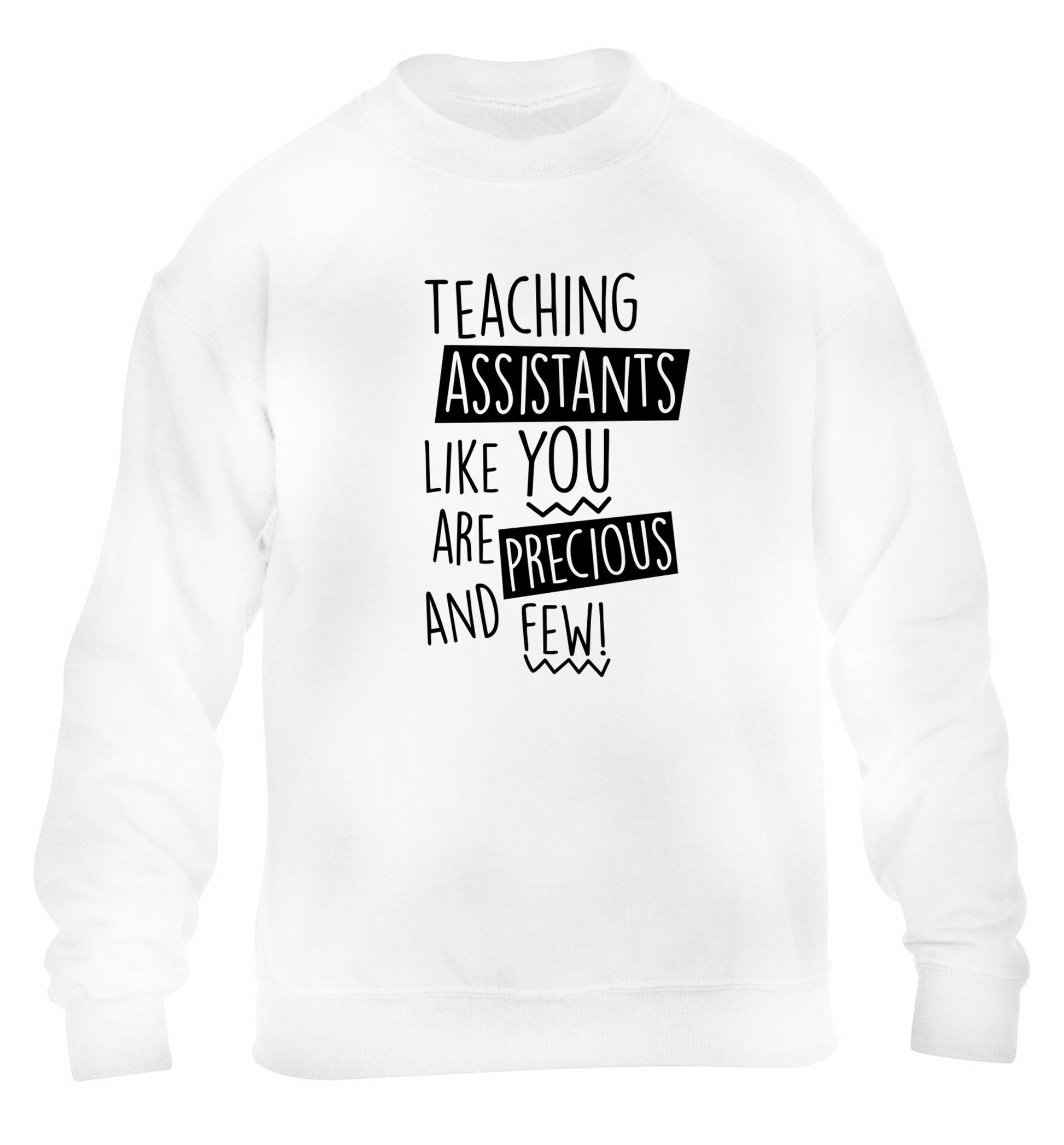 Teaching assistants like you are previous and few! children's white sweater 12-14 Years