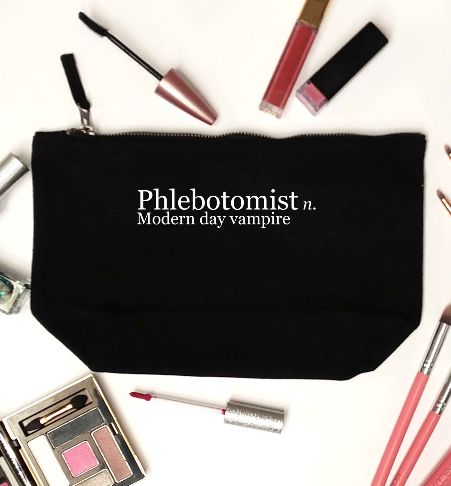 Phlebotomist - Modern day vampire black makeup bag