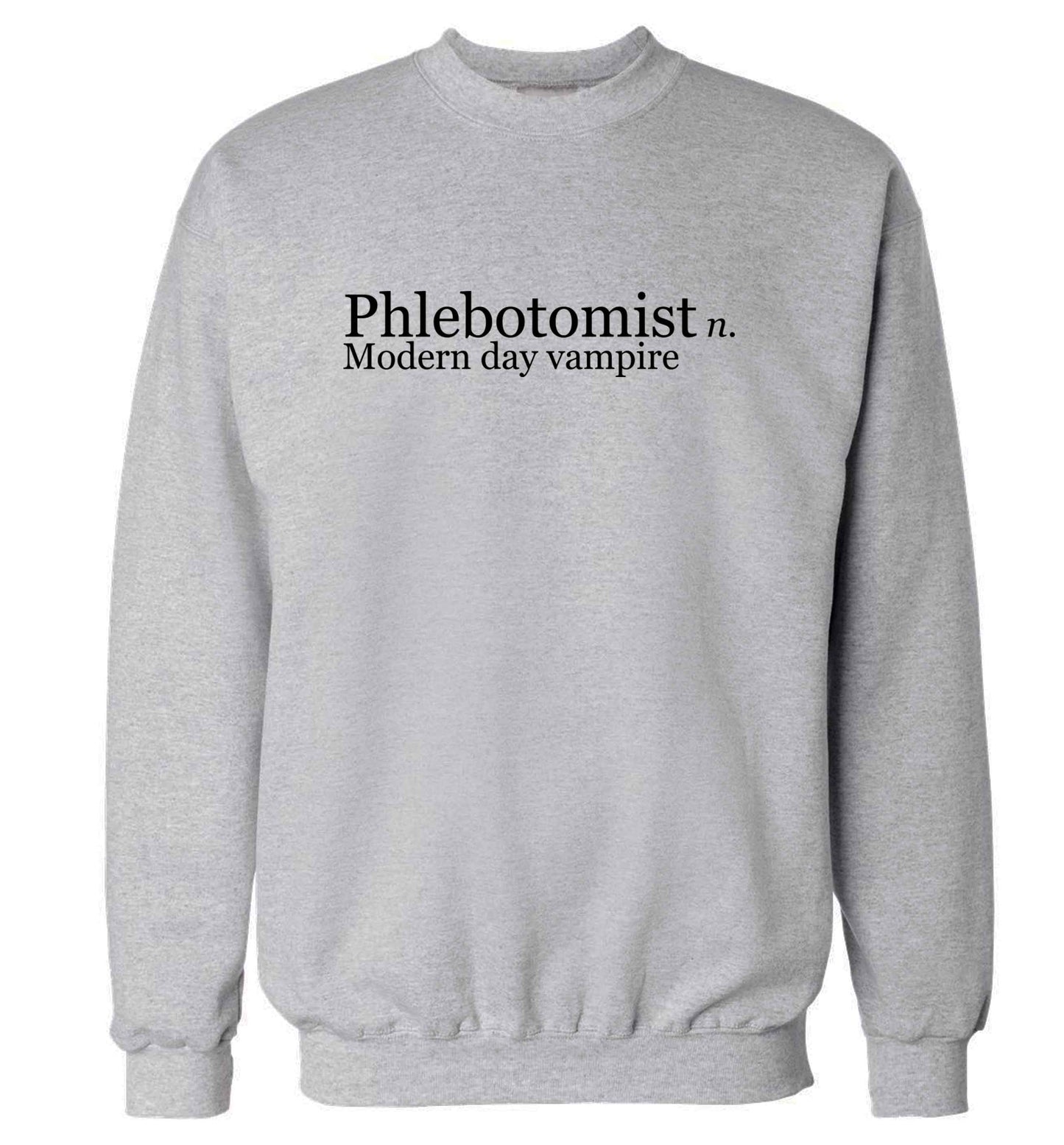 Phlebotomist - Modern day vampire adult's unisex grey sweater 2XL