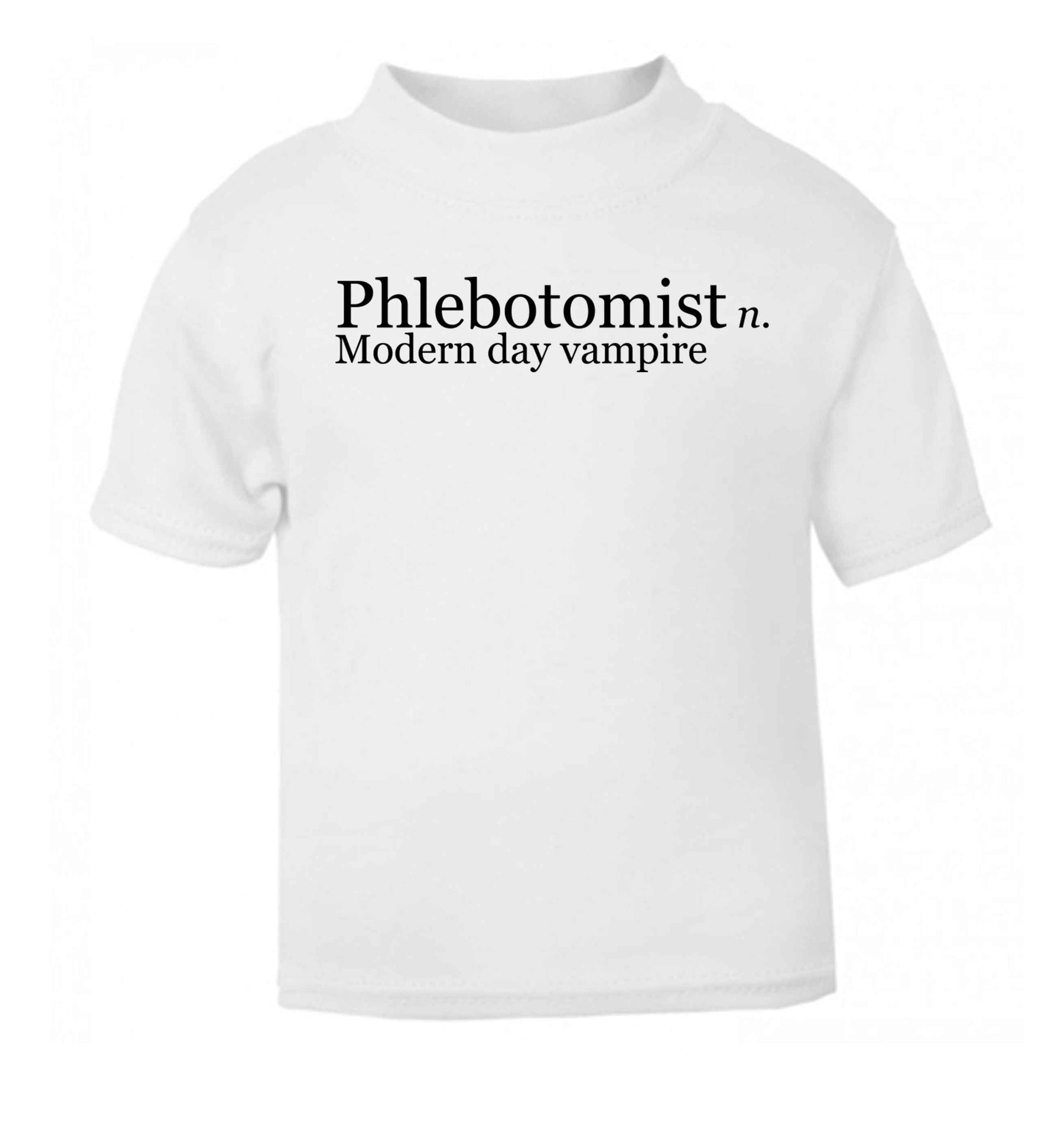 Phlebotomist - Modern day vampire white baby toddler Tshirt 2 Years