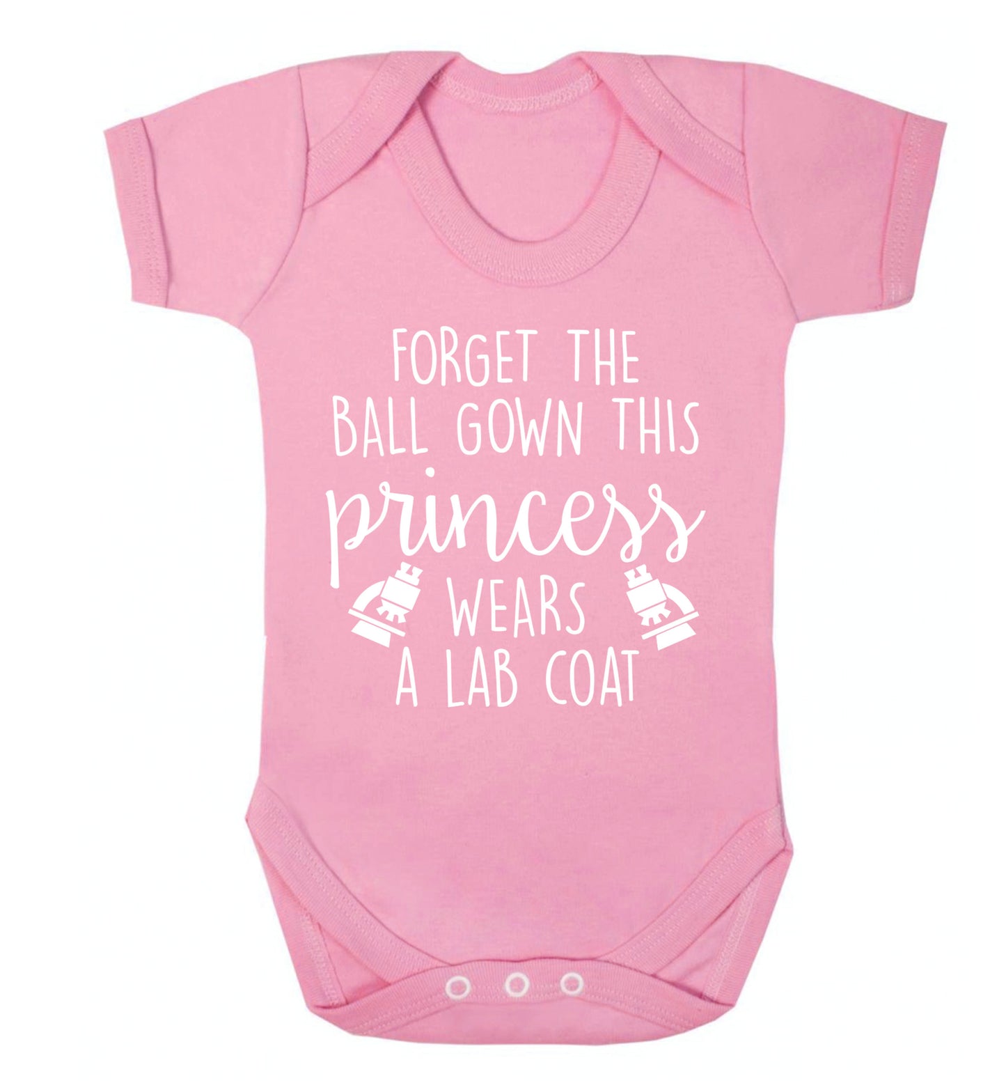 Forget the ball gown this princess wears a lab coat Baby Vest pale pink 18-24 months