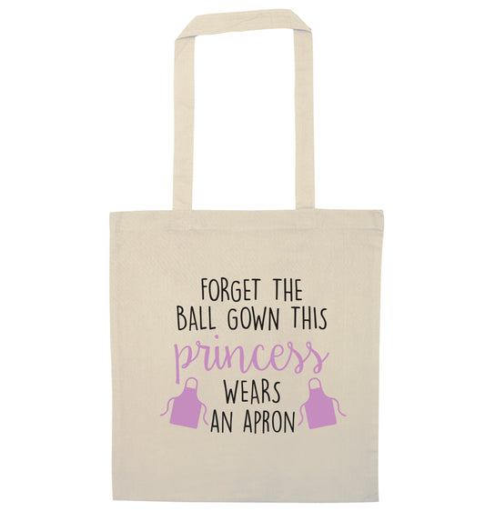Forget the ball gown this princess wears an apron natural tote bag